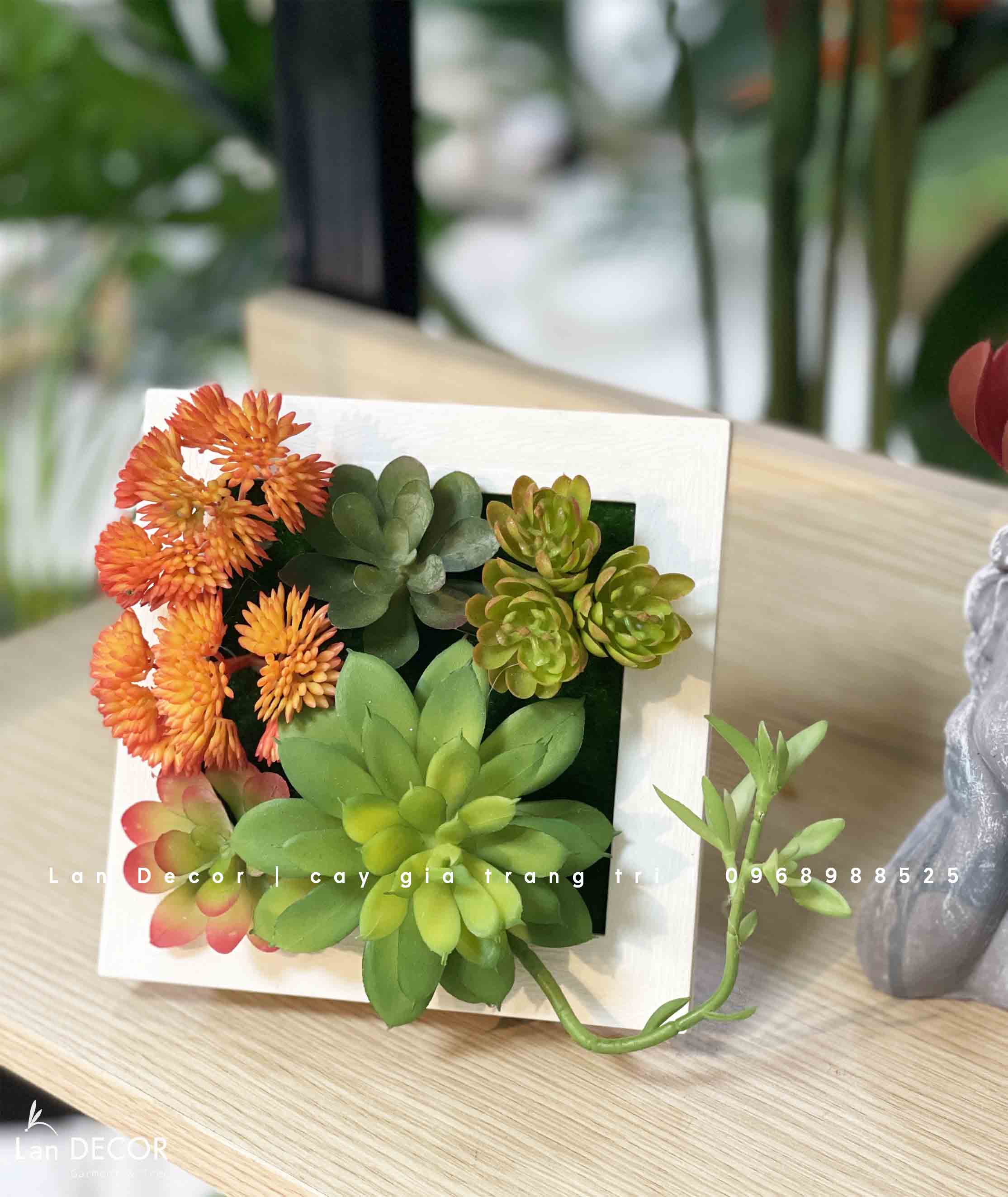 Khung tranh rêu treo tường trang trí nghệ thuật- KTR017