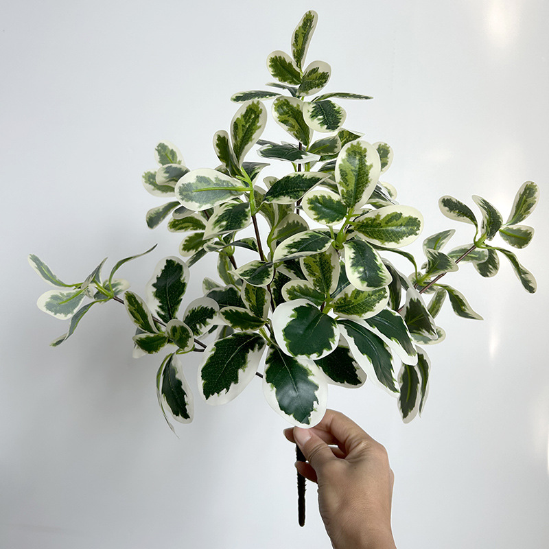 Cành Lá Giả Decor- Cụm Lá Ngũ Da Bì Trang Trí Độc đáo (30cm)- HC1269
