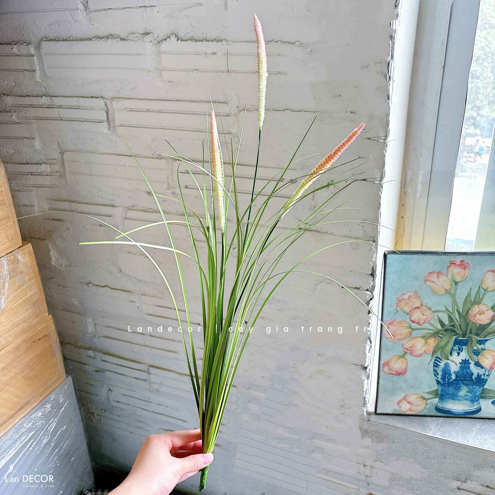 Cỏ Lau Giả- Cành Cỏ Lau Giả Không Lông Thiết Kệ Ụ Rêu Tiểu Cảnh, Decor Kệ Cây- CC1088