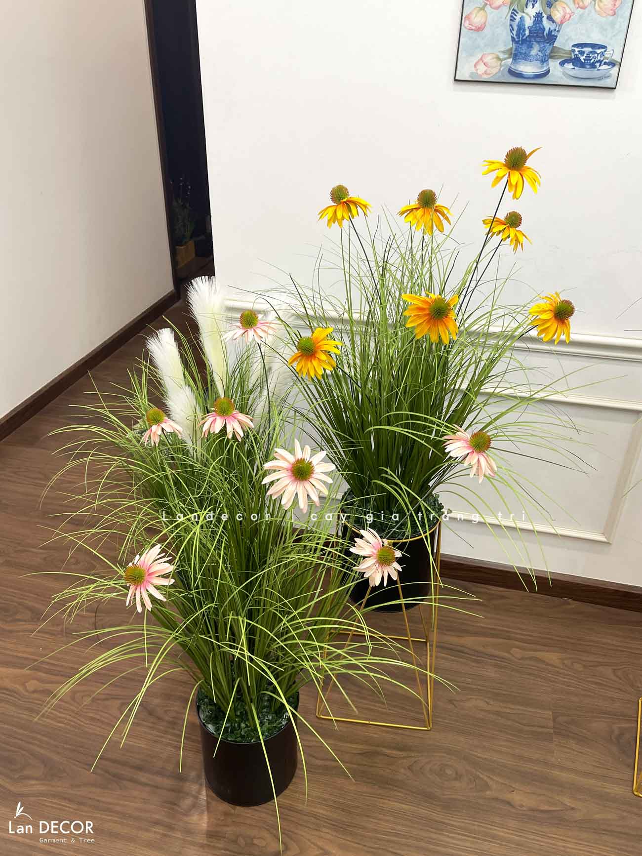 Hoa Cúc Mỹ Giả - Kệ Hoa Cúc Mỹ Trang Trí Nhà Đẹp, Thu Hút (cao 125-140cm, tán 50-60cm)- CC1110