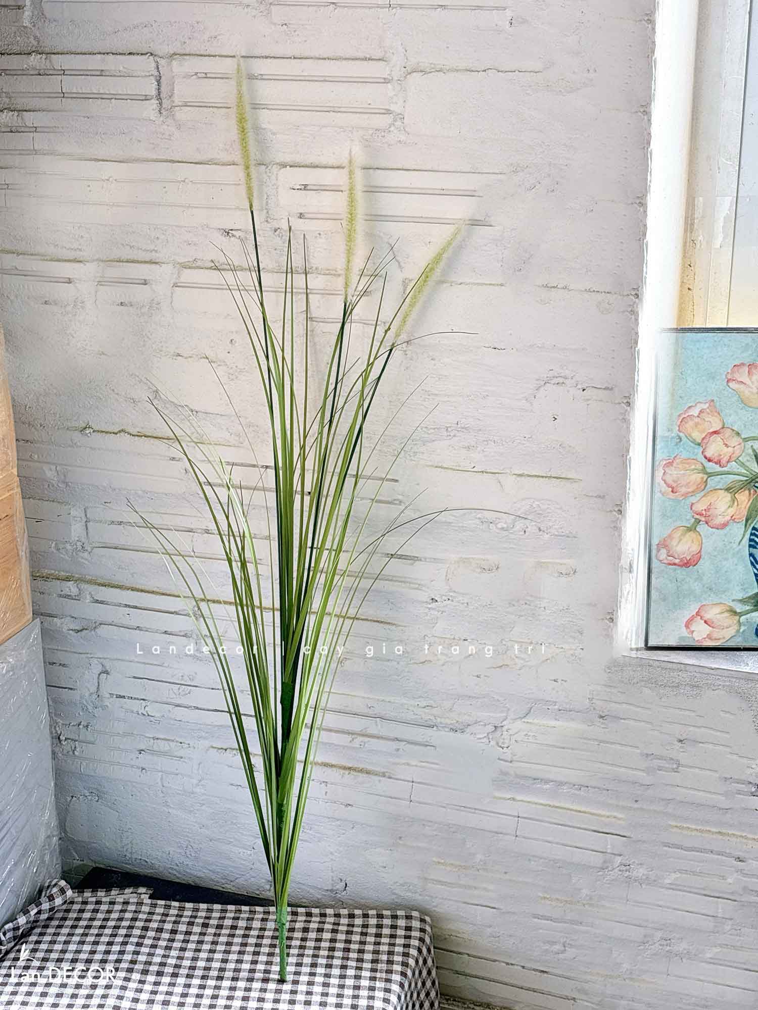 Cỏ Lau Giả- Cành Cỏ Lau Giả Thiết Kế Lan Decor, Trang Trí Kệ Cây, Tiểu Cảnh Lau Giả Quán Cafe Độc Đáo - CC1087
