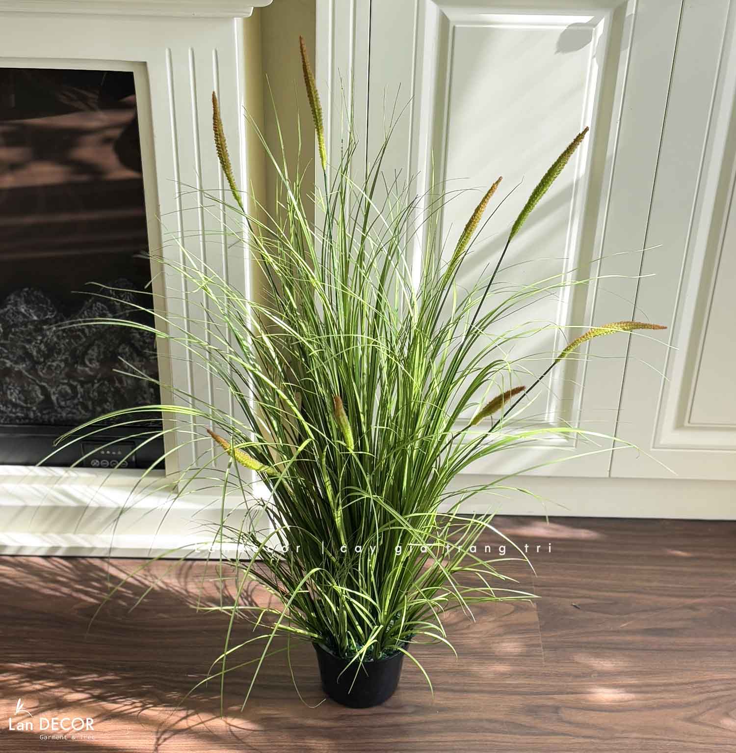 Cỏ Lau Giả - Bụi Cỏ Lau Giả Thiết Kế Trang Trí Căn Hộ (cao 110cm, tán 55cm)- CC1099