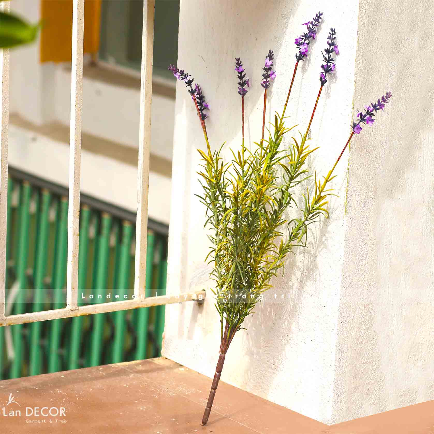 Cành hoa oải hương giả decor nhà đẹp (7 nhánh)- HC013