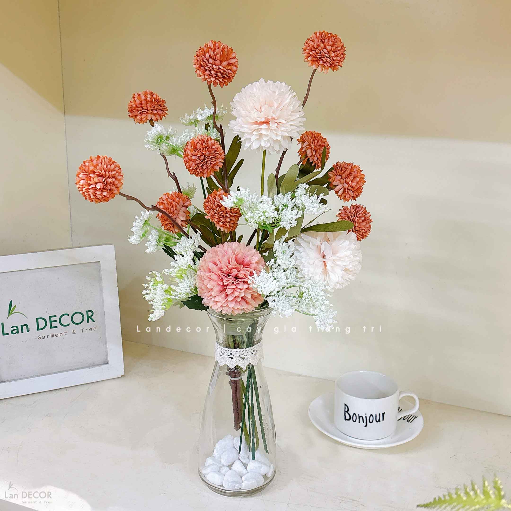 Lọ Hoa Thiết Kế- Lọ Hoa Giả Decor Không Gian Vintage - CC1180