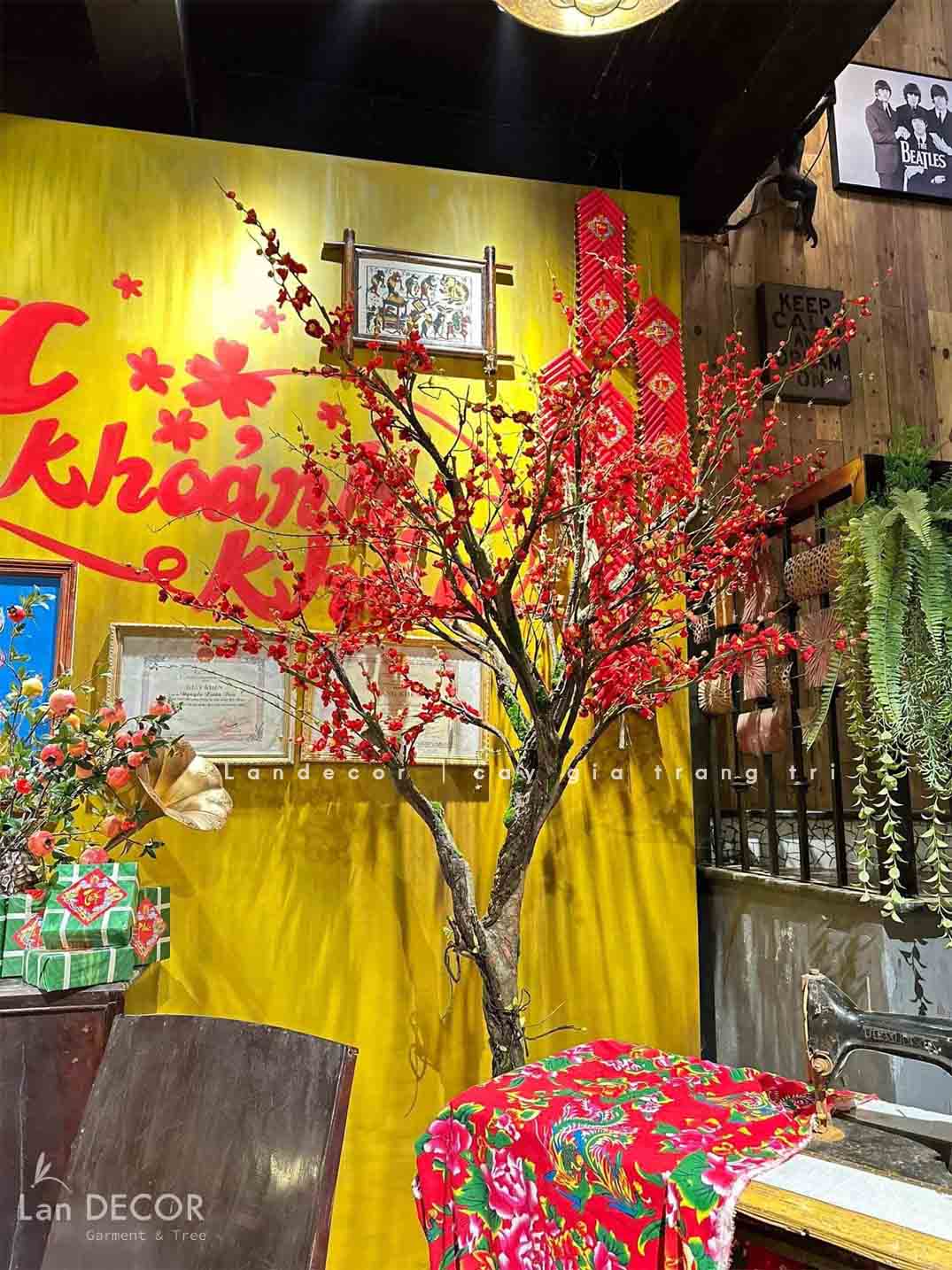 Cây đào đông trang trí ngày tết LanDecor cao 2,5m - CC570