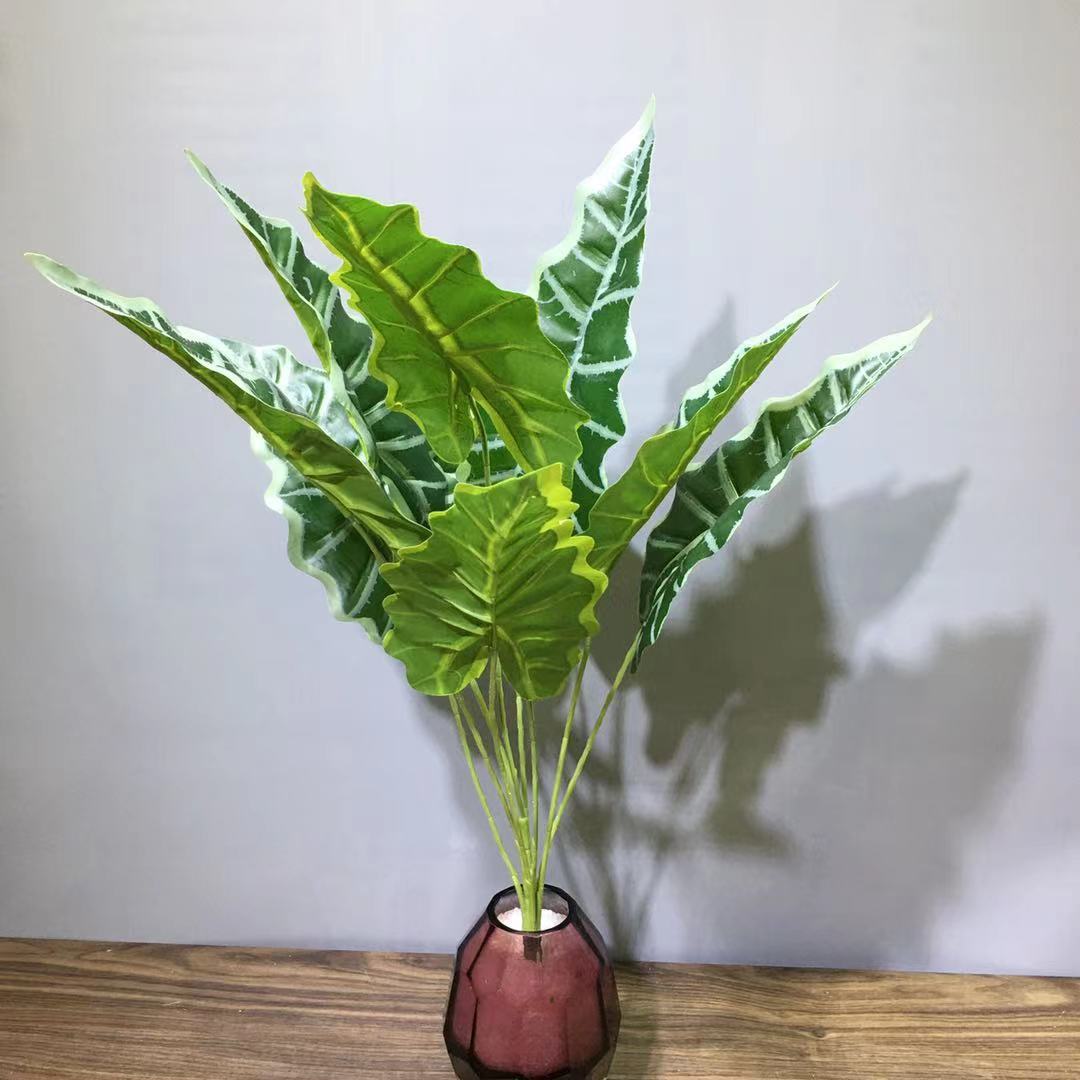 Cành Lá Giả Decor Tiểu Cảnh, Cành Lá Bán Hạ Trang Trí Độc Đáo (25cm) - HC1116