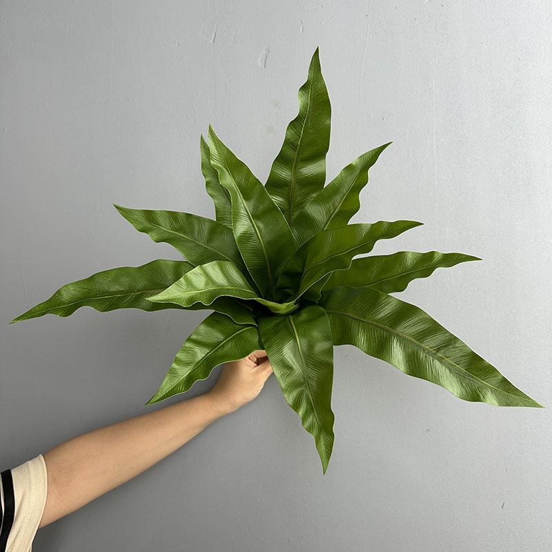 Cành Lá Giả Decor- Cành Thiết Mộc Lan Giả Trang Trí (45cm)- HC1303