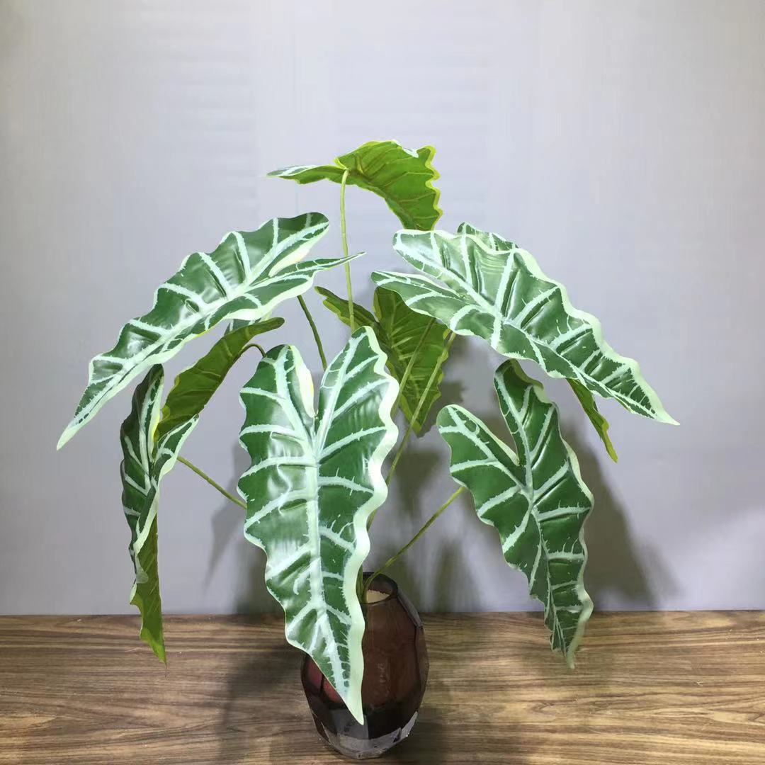 Cành Lá Giả Decor Tiểu Cảnh, Cành Lá Bán Hạ Trang Trí Độc Đáo (25cm) - HC1116