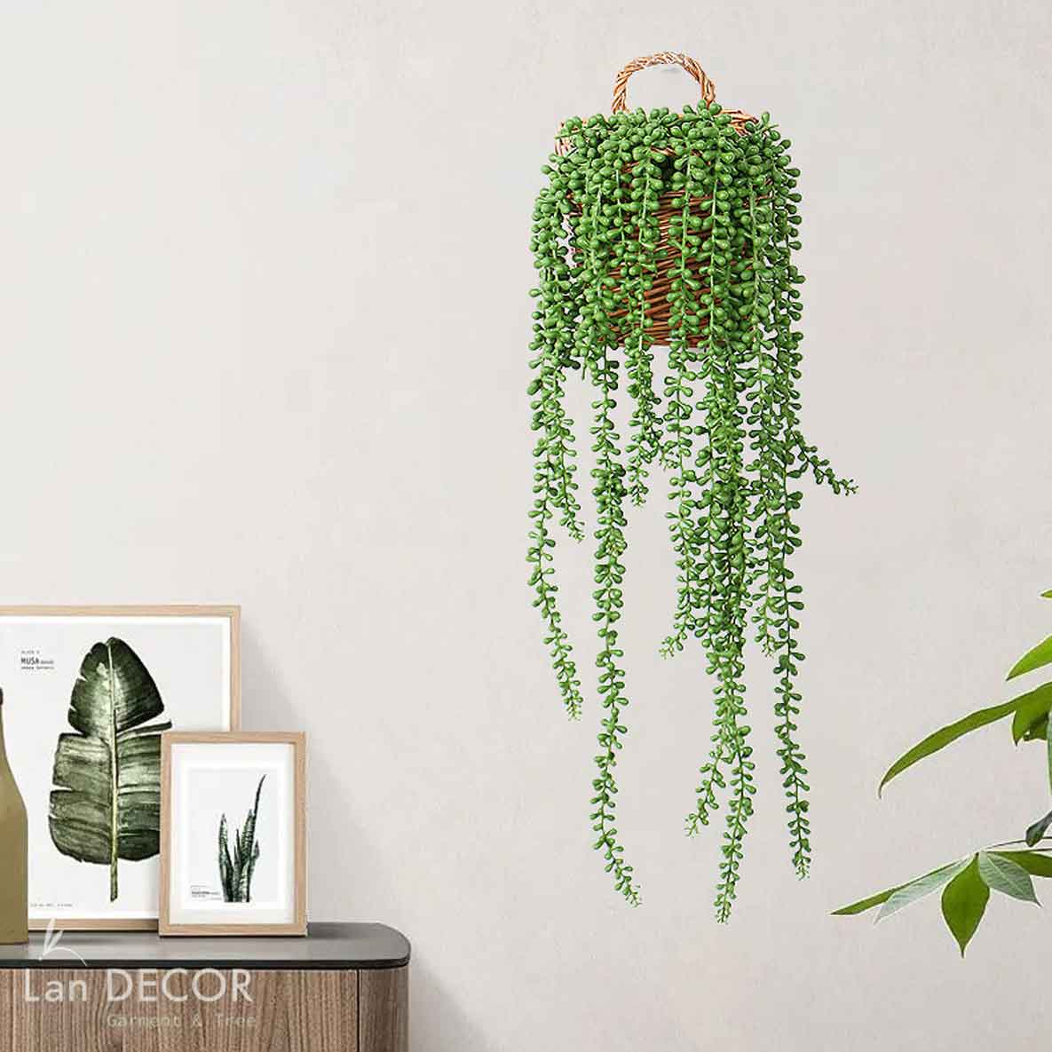 DÂY LỘC VỪNG RỦ GIẢ TREO TƯỜNG, BAN CÔNG (37cm, 77cm) - HC1142