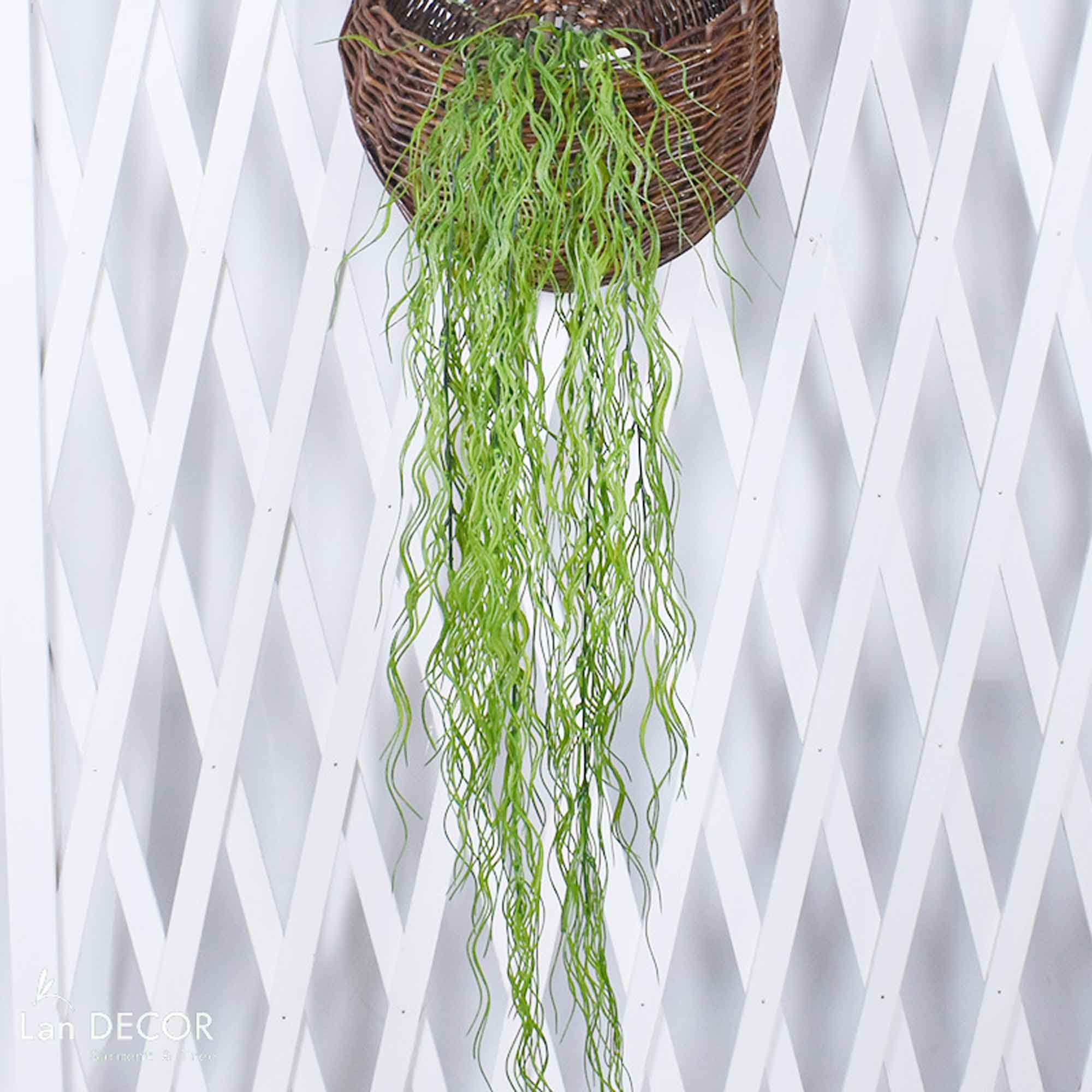 Cành Lá Giả - Cụm Tảo Rủ Treo Tường Trang Trí Nội Thất (85CM)- HC1224