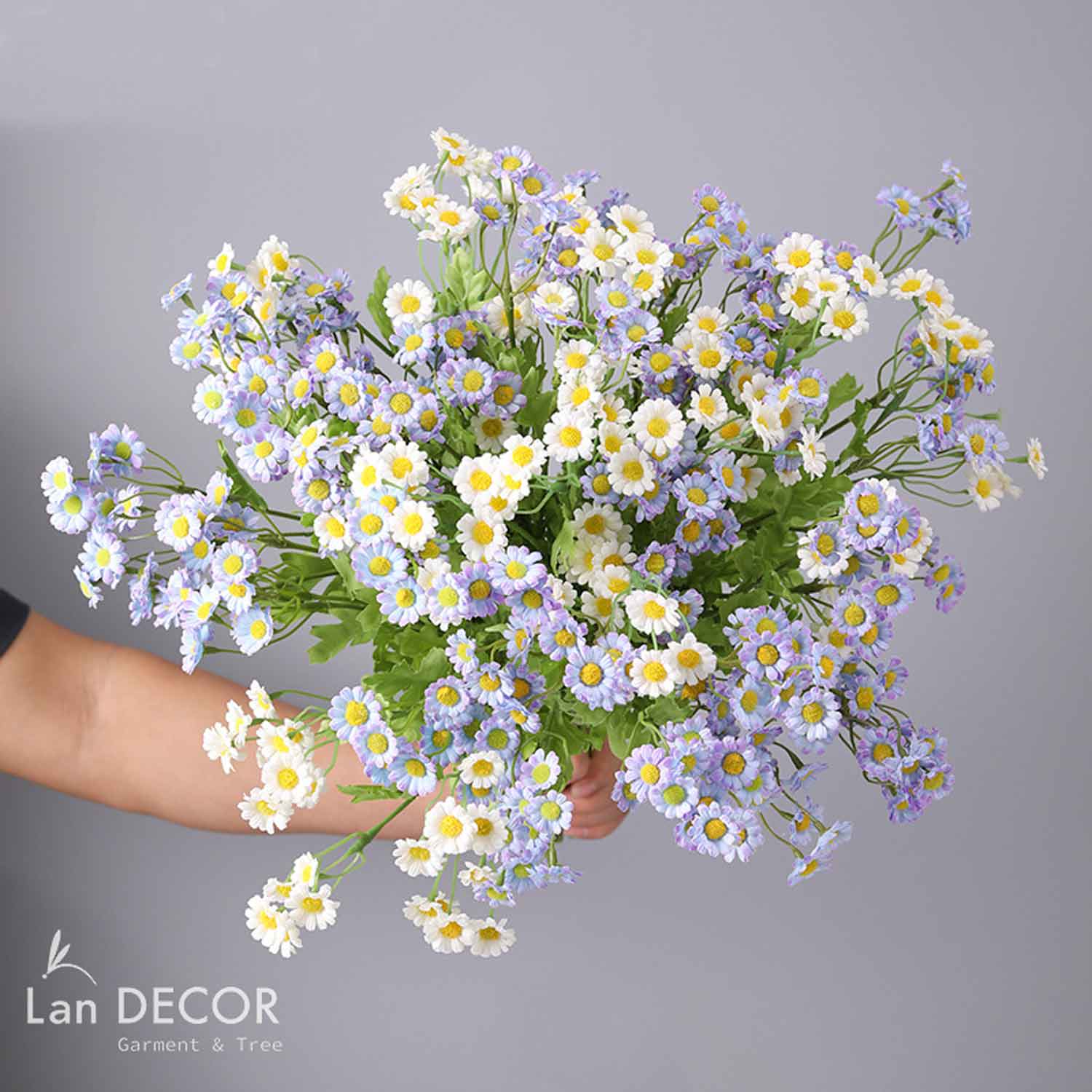 Cành Hoa Giả - Cành Hoa Cúc Li Ti Giả Trang Trí (50cm)- HC1180