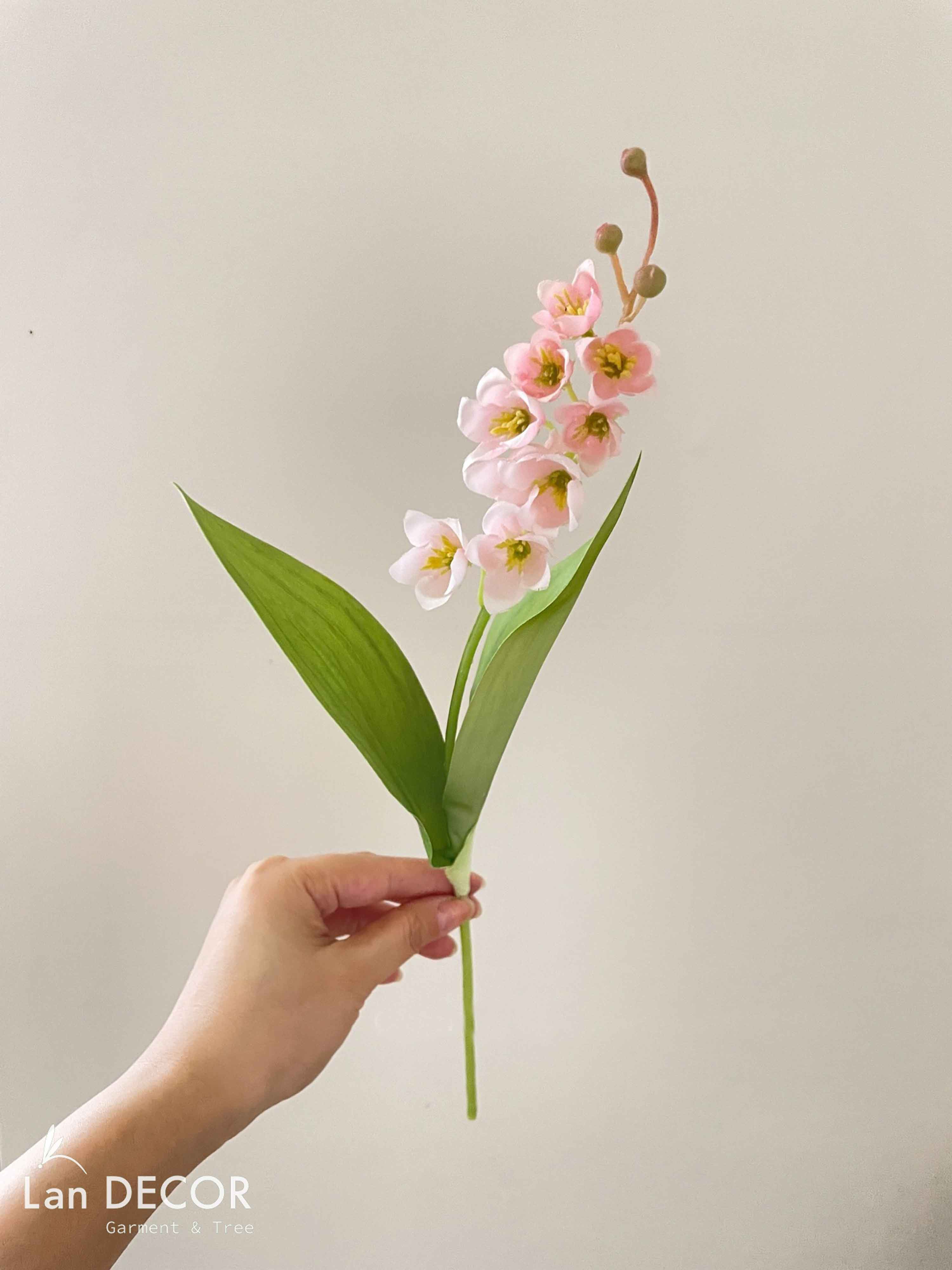Hoa Giả Decor - Cành Linh Lan Giả Trang Trí Nhà Xinh Xắn (40cm)- HC1183