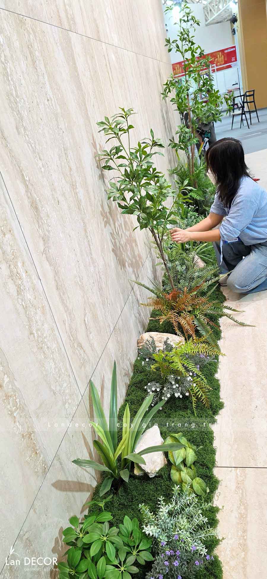 Thi Công Tiểu Cảnh Triển Lãm, Decor Concept Lau Khô Độc Đáo