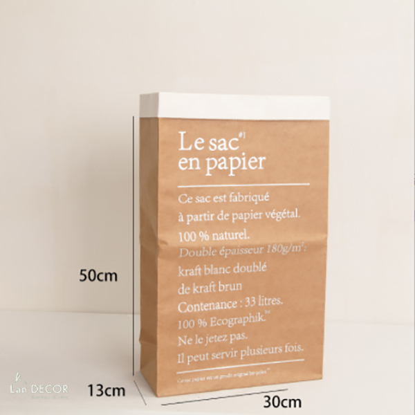 Túi hộp giấy Kraft cắm hoa trang trí - DC027