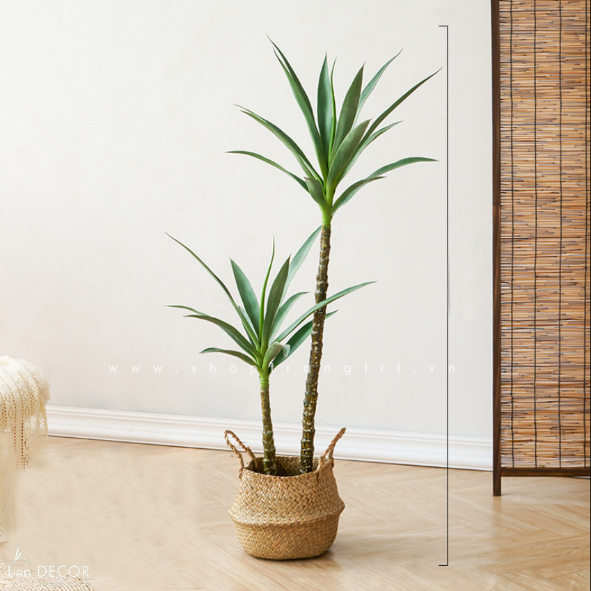 Cây Yucca trang trí Lan decor - cây giả trang trí 100cm - LC3275