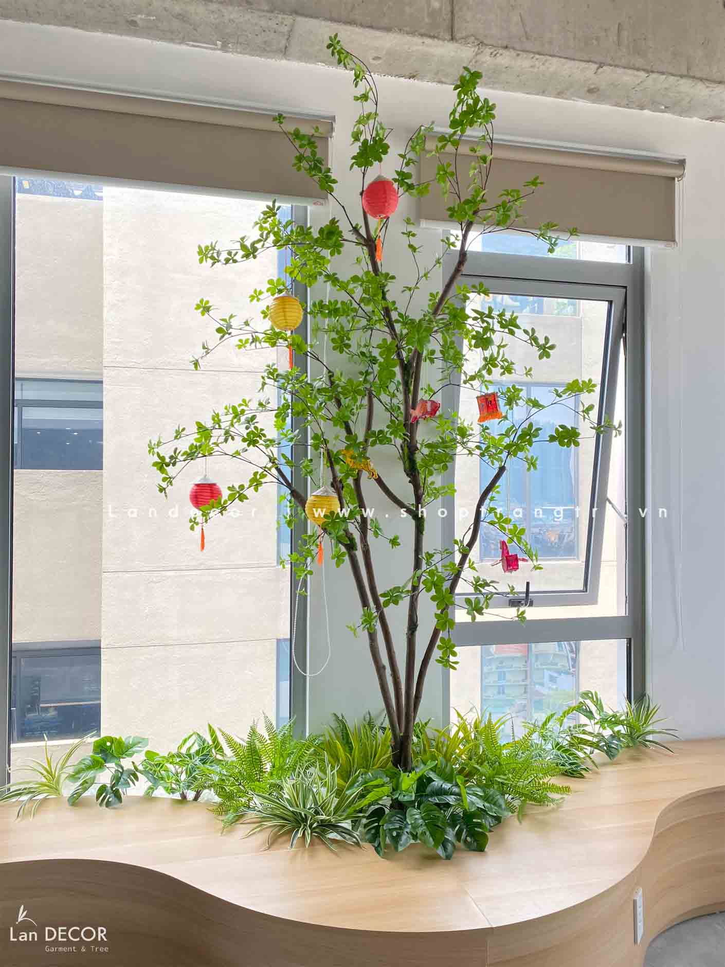 Cành Lá Giả Decor, Cành Thạch Nam Nhật Bản Trang Trí Nhà Đẹp - HC996