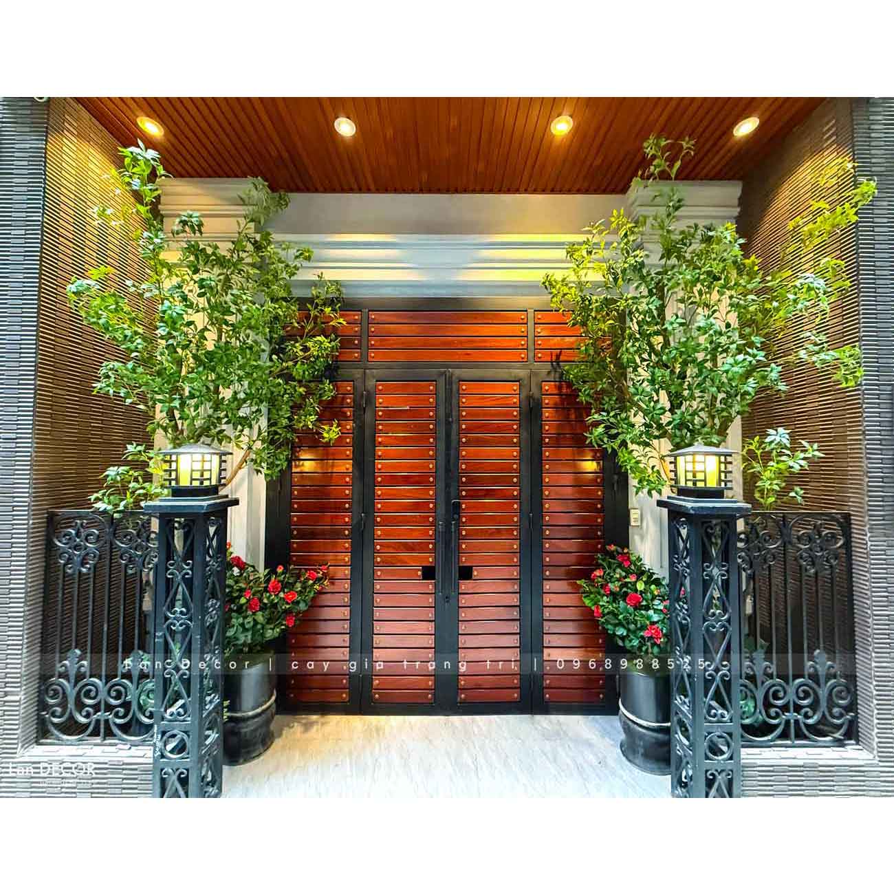 Mẫu Cây Giả Tiểu Cảnh- CT Cây Linh Sơn 3.5m Mix Tiểu Cảnh Thiết Kế Căn Hộ Hiện Đại, Sang Trọng- CC1228