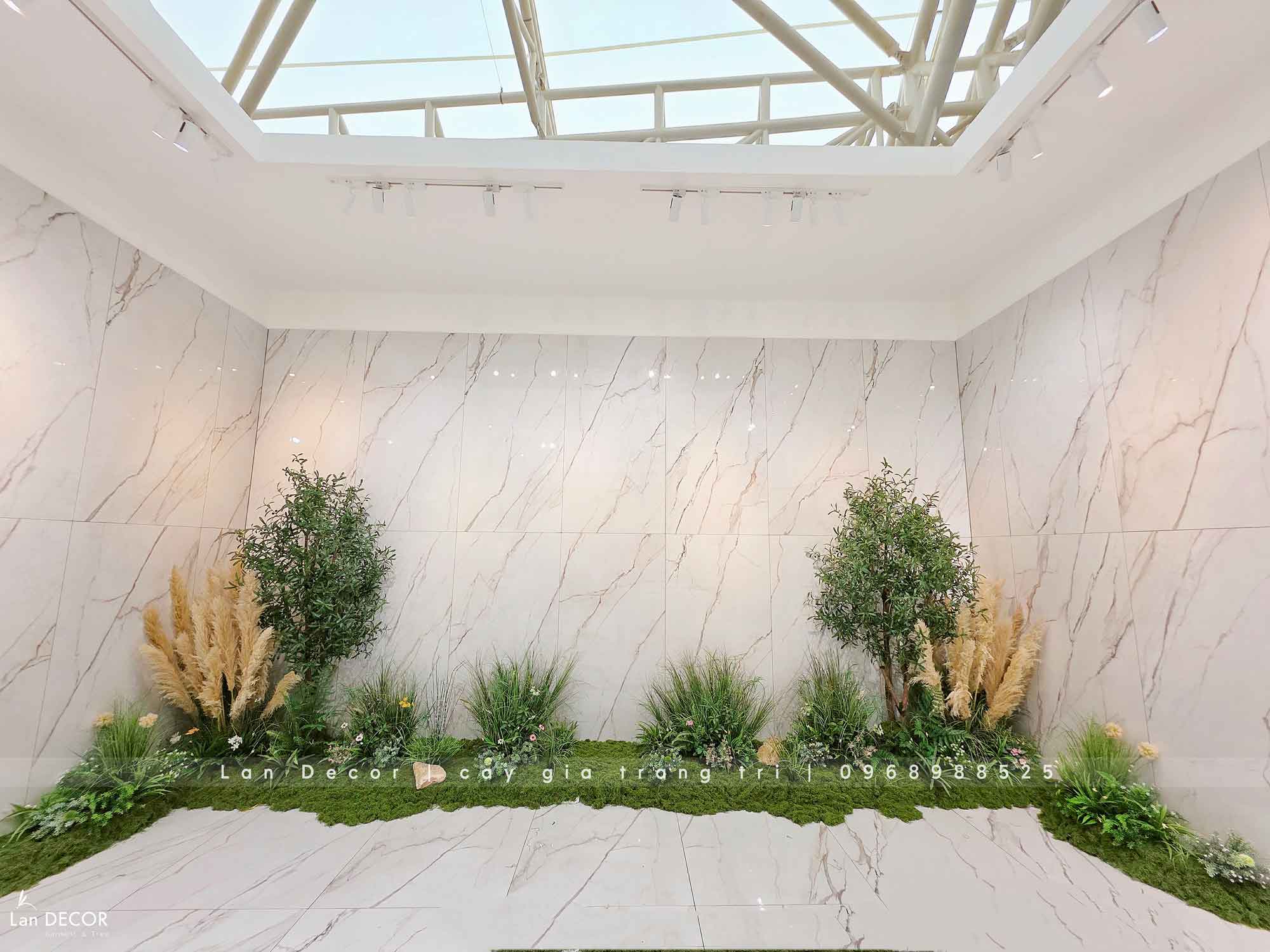 Thi Công Tiểu Cảnh Triển Lãm, Decor Concept Lau Khô Độc Đáo