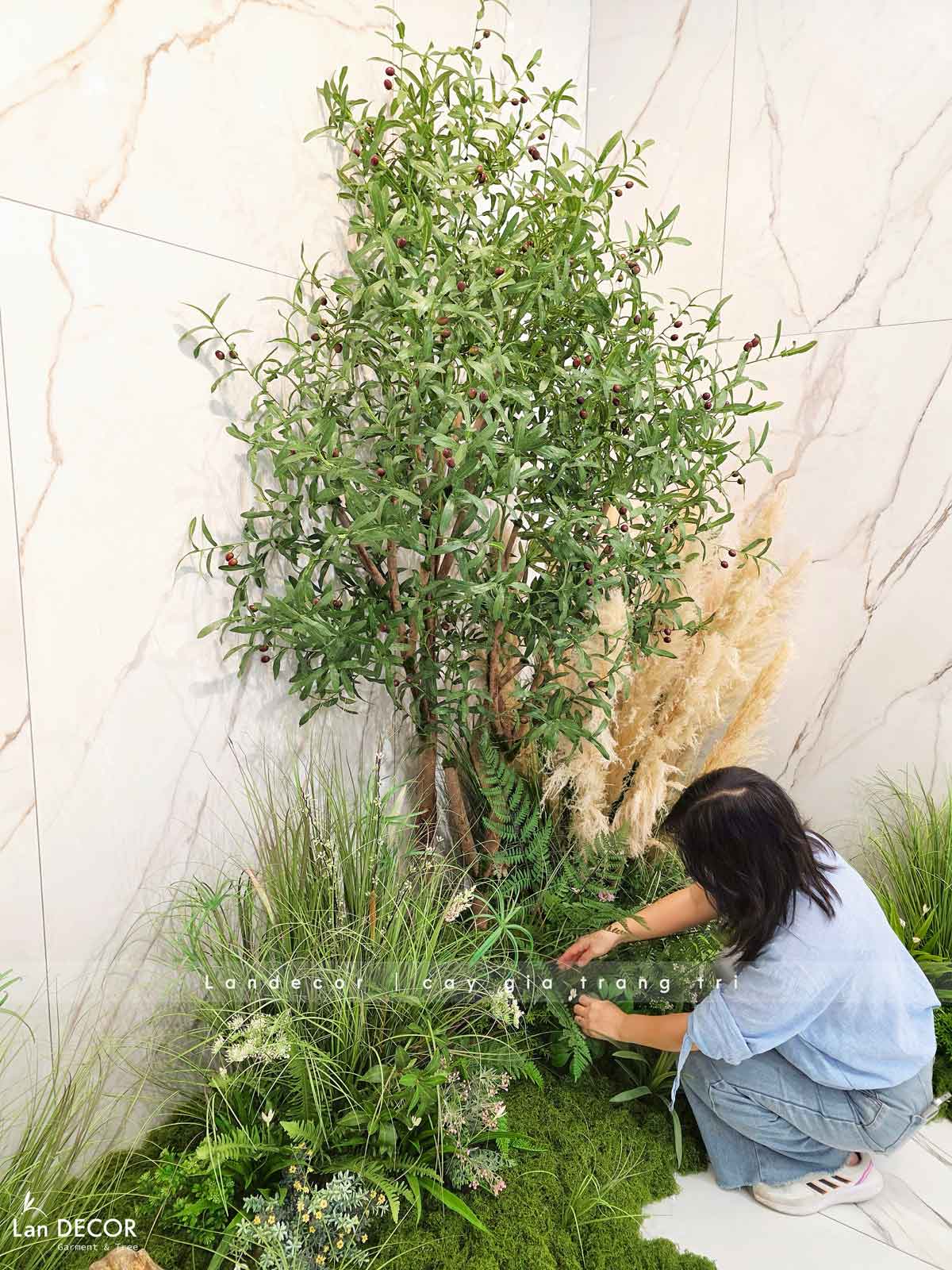 Thi Công Tiểu Cảnh Triển Lãm, Decor Concept Lau Khô Độc Đáo