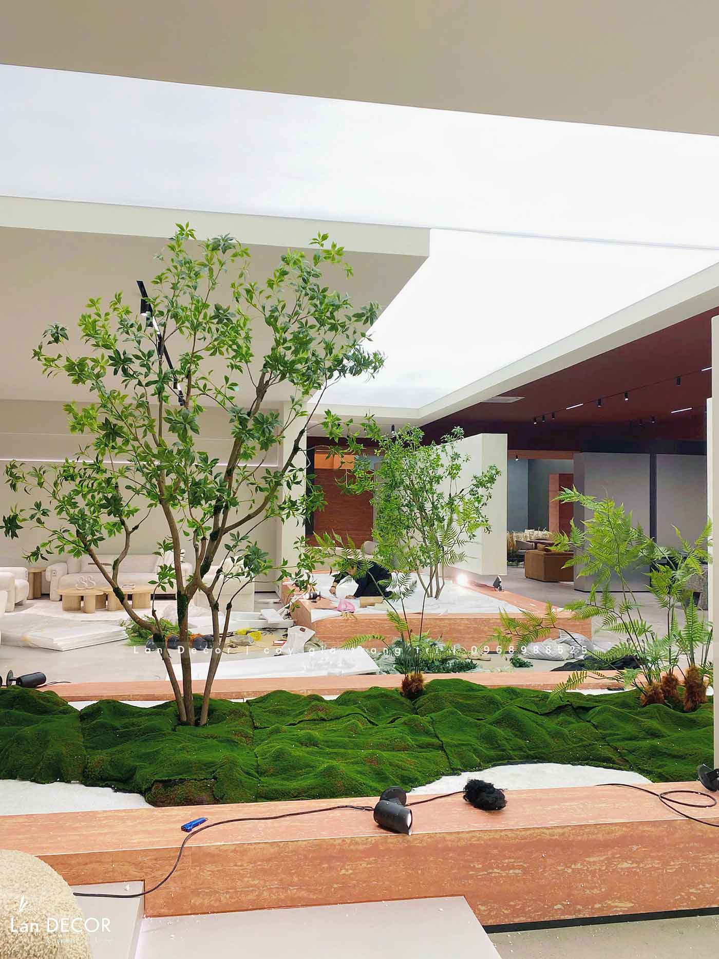 Thiết Kế Tiểu Cảnh Không Gian Xanh, Decor Lau Giả Tạo Điểm Nhấn Ấn Tượng, Hiện Đại