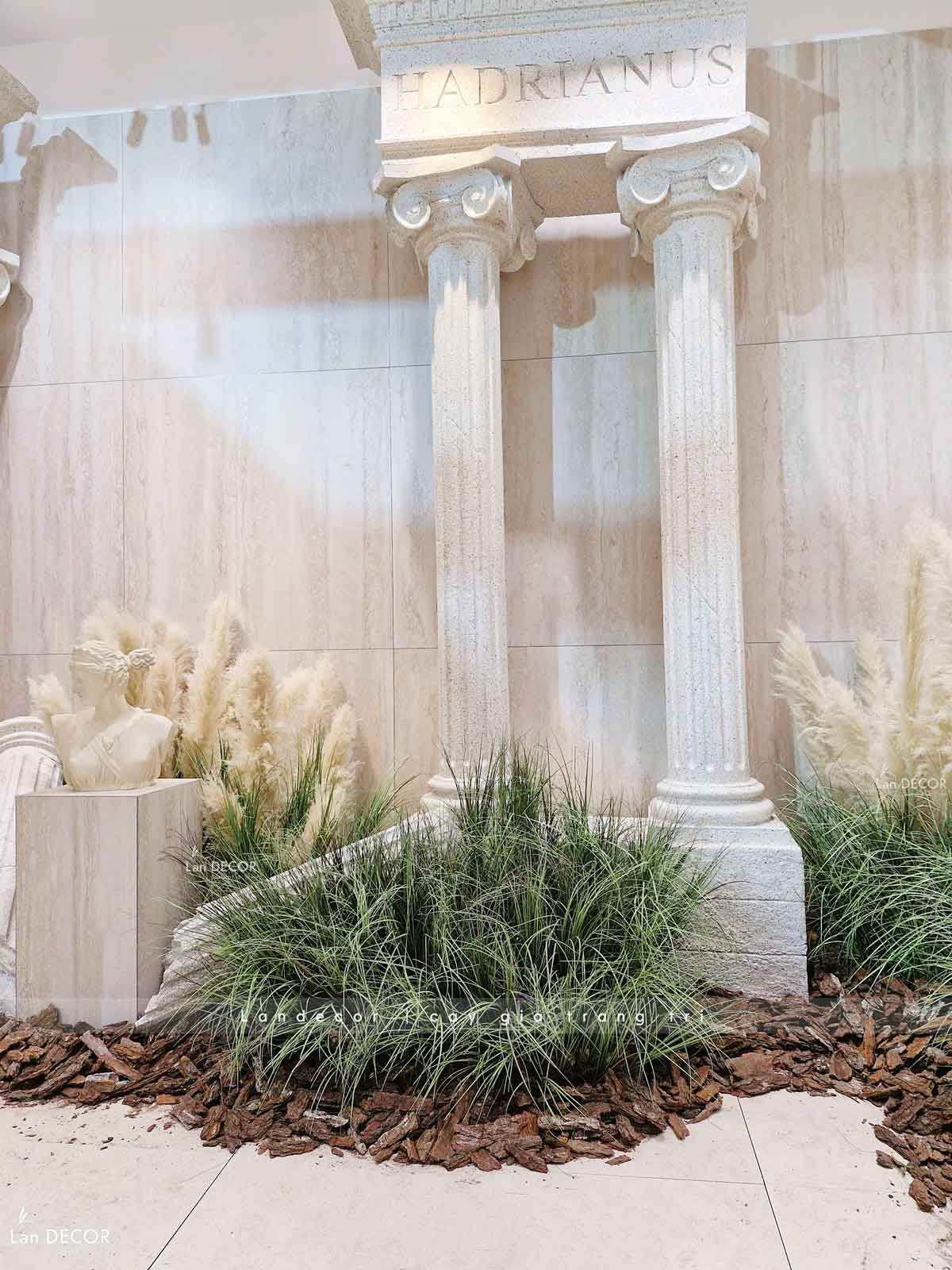 Thi Công Tiểu Cảnh Triển Lãm, Decor Concept Lau Khô Độc Đáo