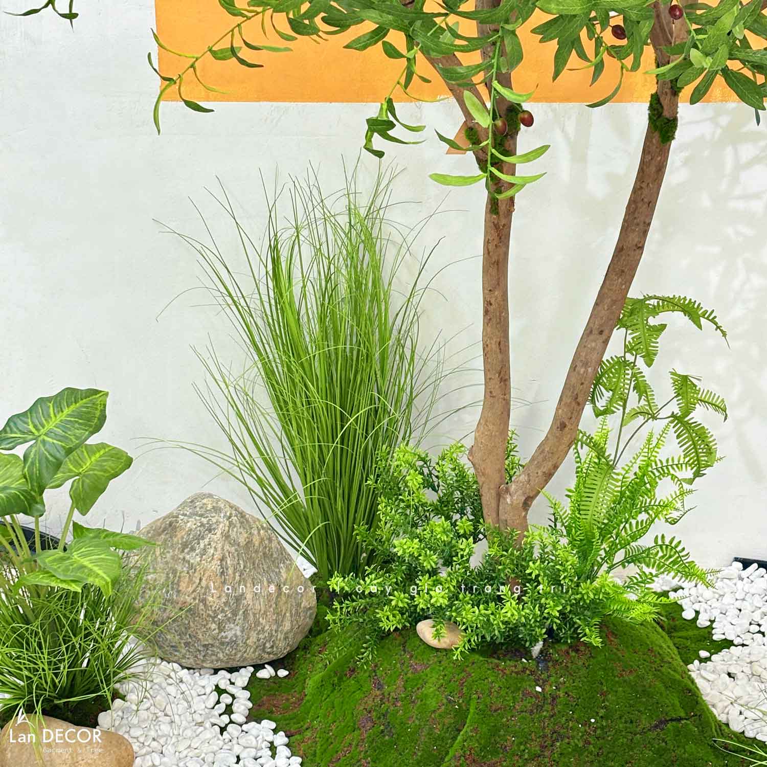 Tiểu Cảnh Rêu Cây - Tiểu Cảnh Cây Olive Thiết Kế Thẩm Mỹ Trong Decor Hiện Đại (145x115x135cm)- RC118