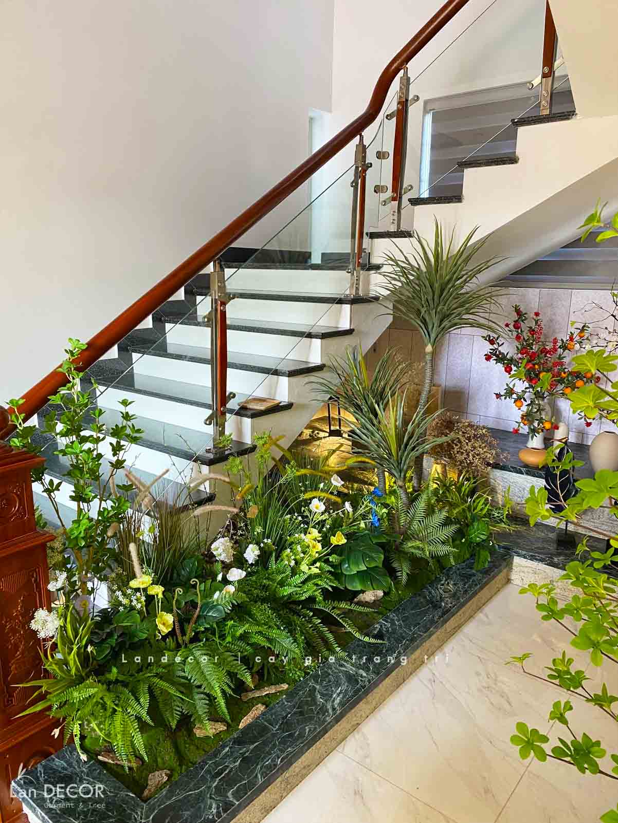 BỒN CÂY PHÁT TÀI NÚI TRANG TRÍ ĐƠN GIẢN, HIỆN ĐẠI- RC014