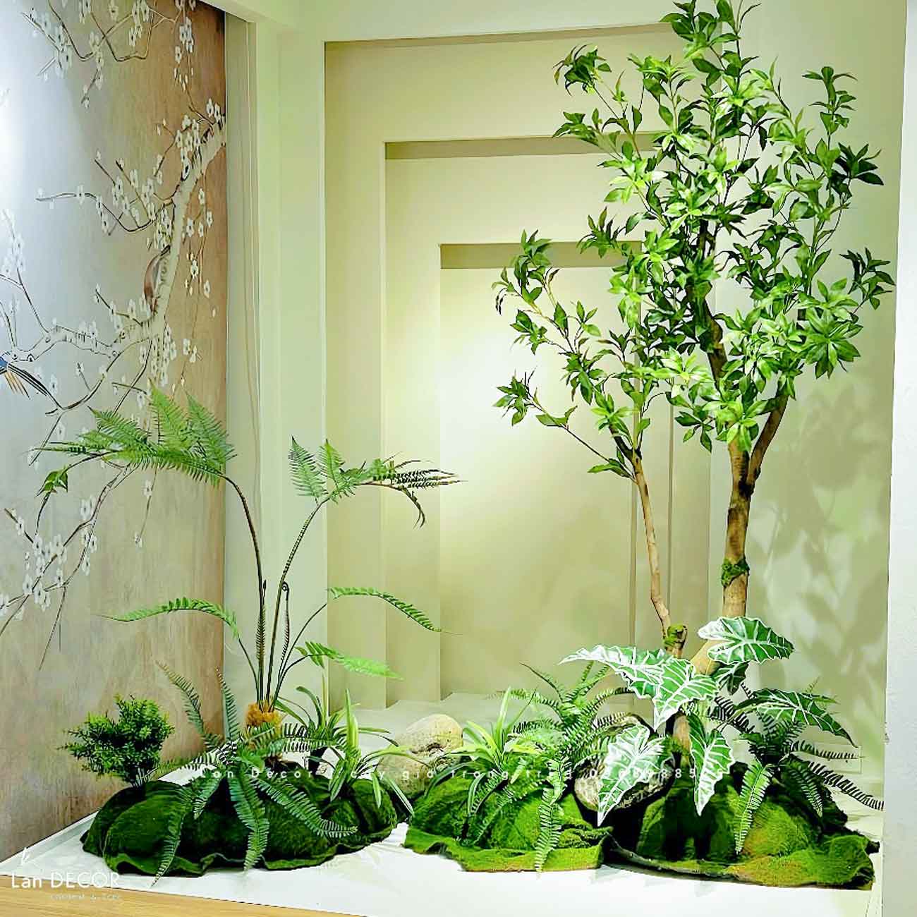 Thi Công Tiểu Cảnh Cây Giả - Tiểu Cảnh Cây Linh Sơn Thiết Kế Không Gian Hiện Đại