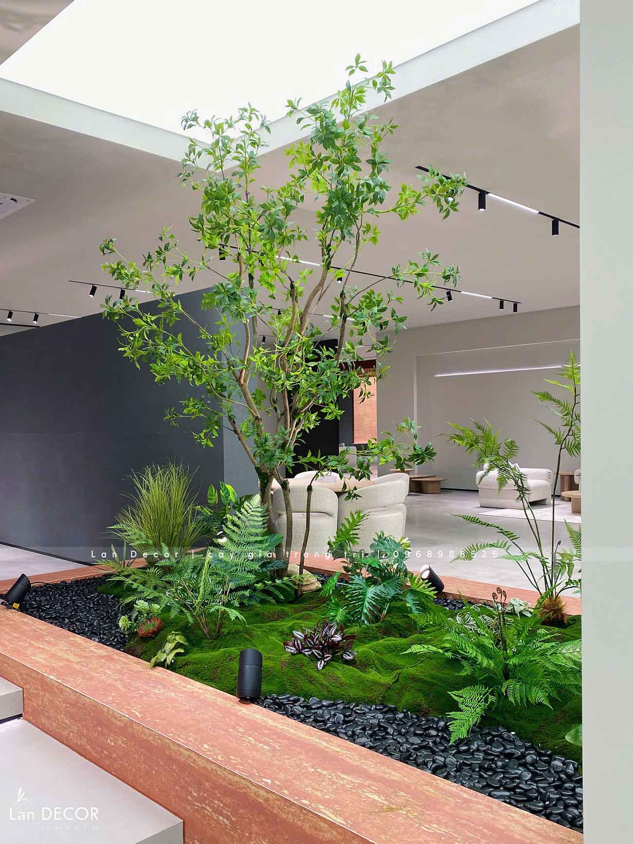 Thiết Kế Tiểu Cảnh Không Gian Xanh, Decor Lau Giả Tạo Điểm Nhấn Ấn Tượng, Hiện Đại
