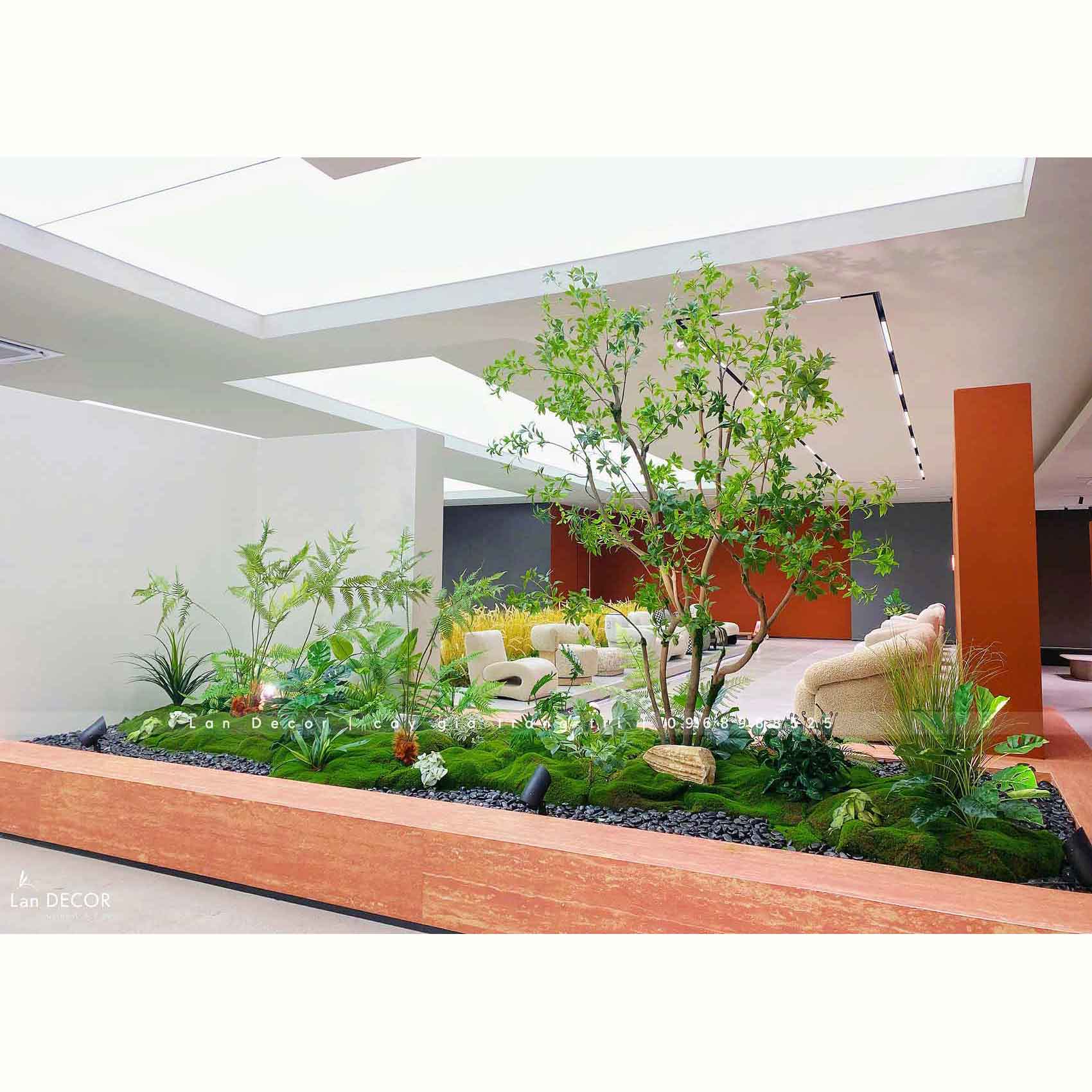 Thiết Kế Tiểu Cảnh Không Gian Xanh, Decor Lau Giả Tạo Điểm Nhấn Ấn Tượng, Hiện Đại