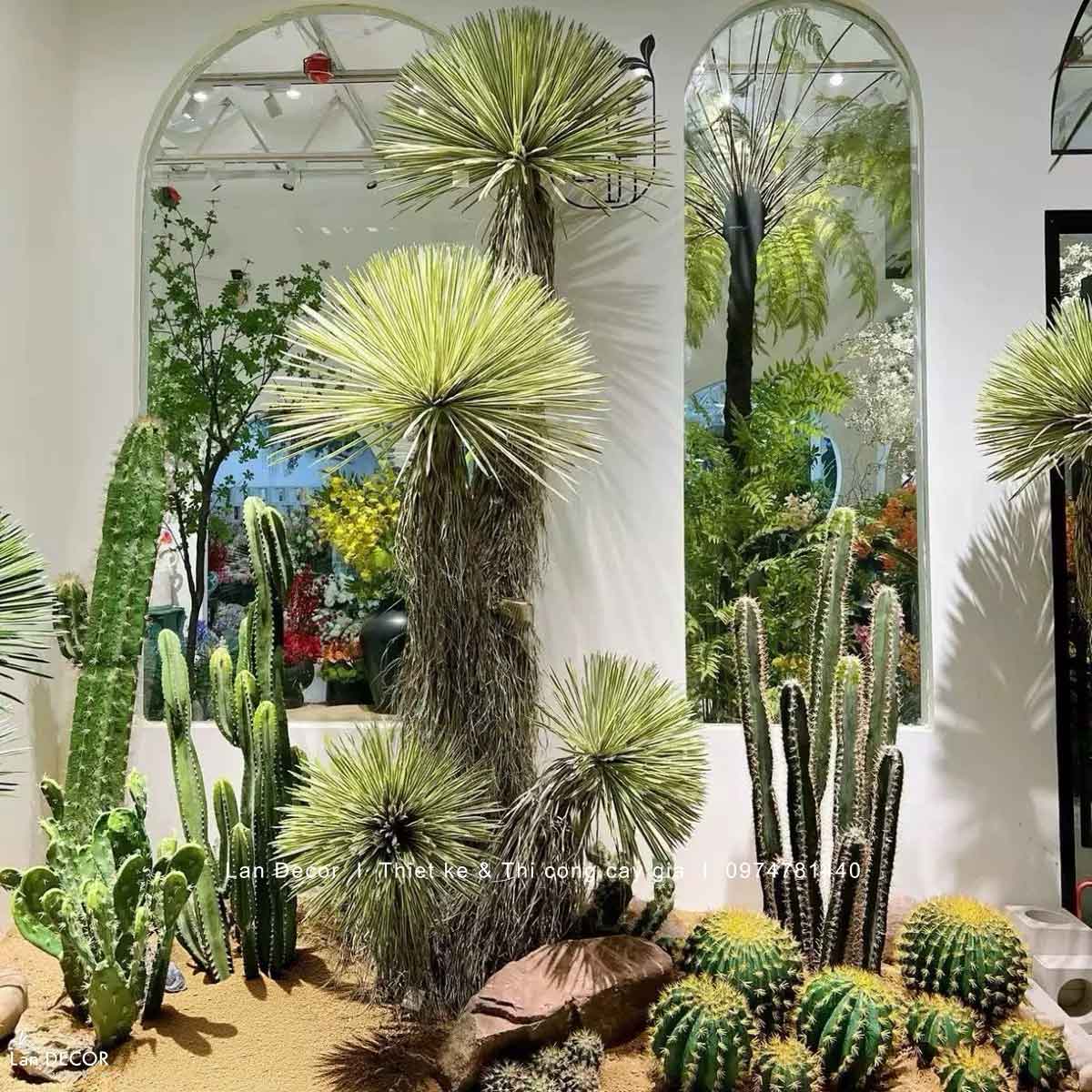 Cây Giả Decor - Cây Yucca Giả Decor Phong Cách Nhiệt Đới (180cm)- LC3854