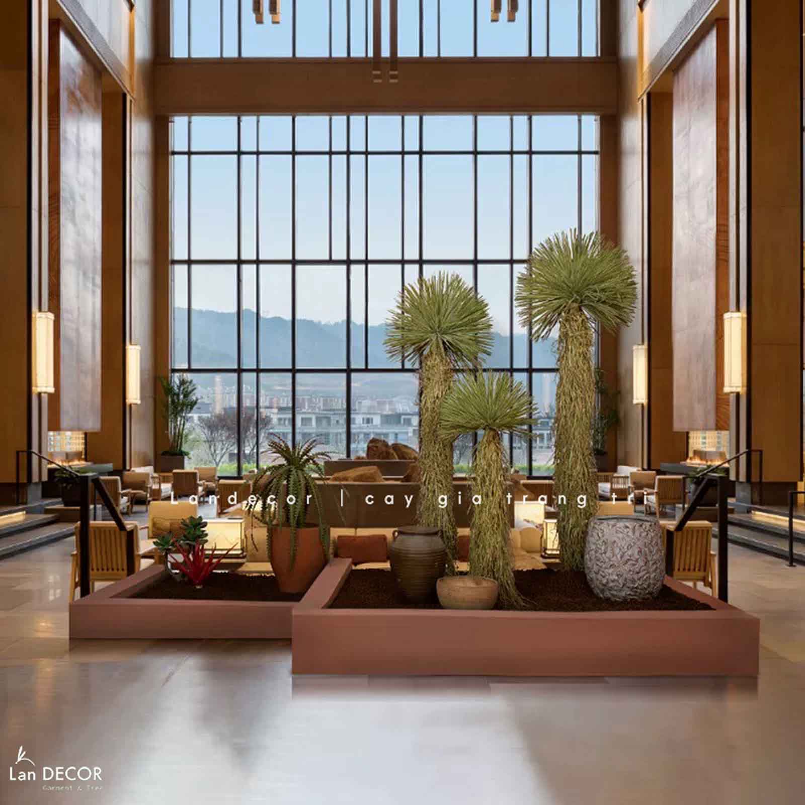 Cây Giả Decor - Cây Yucca Giả Decor Phong Cách Nhiệt Đới (180cm)- LC3854