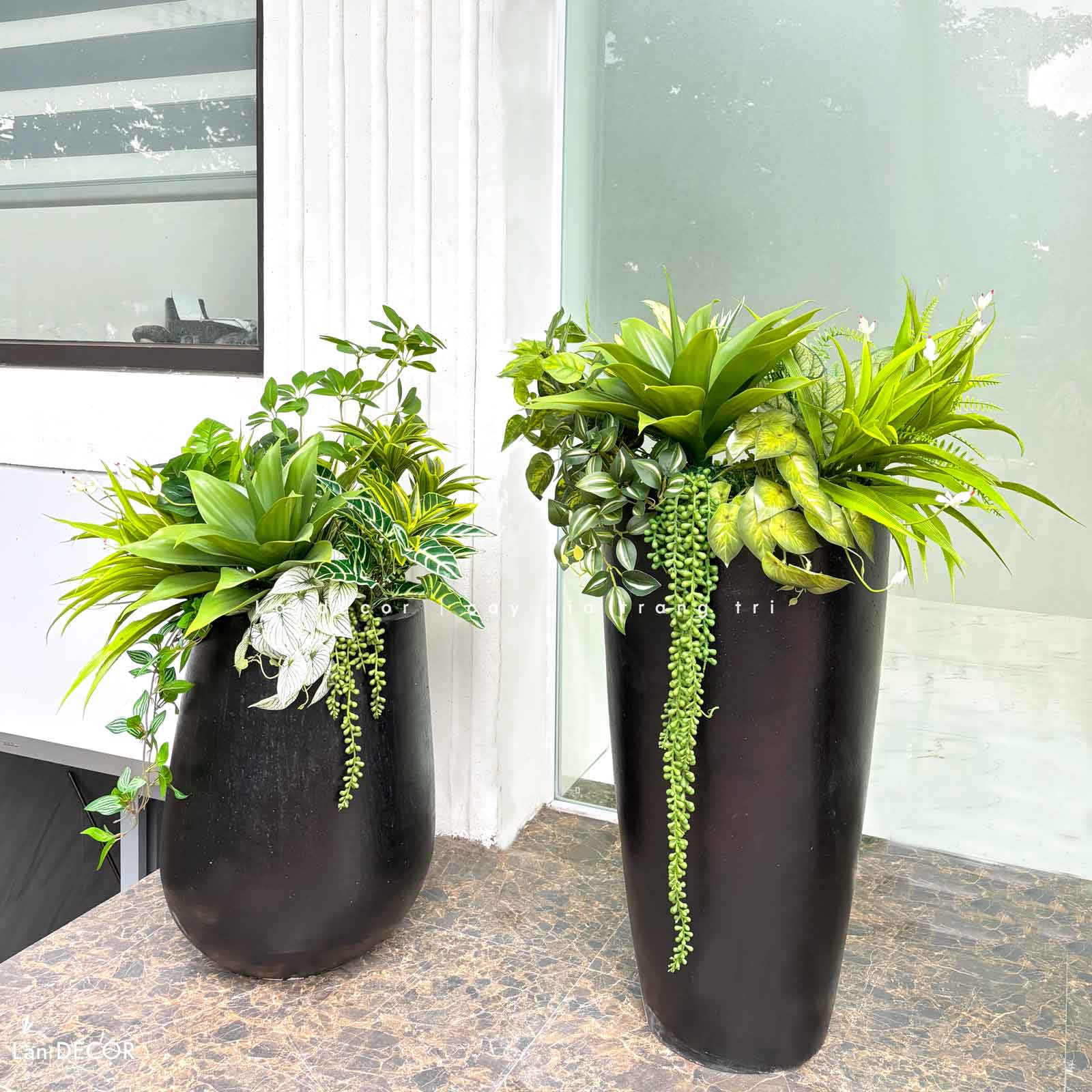 Tiểu Cảnh Giả Trang Trí- Chậu Cây Tiểu Cảnh Thiết Kế Độc Đáo (cao 90cm, tán 60cm)- CC1124