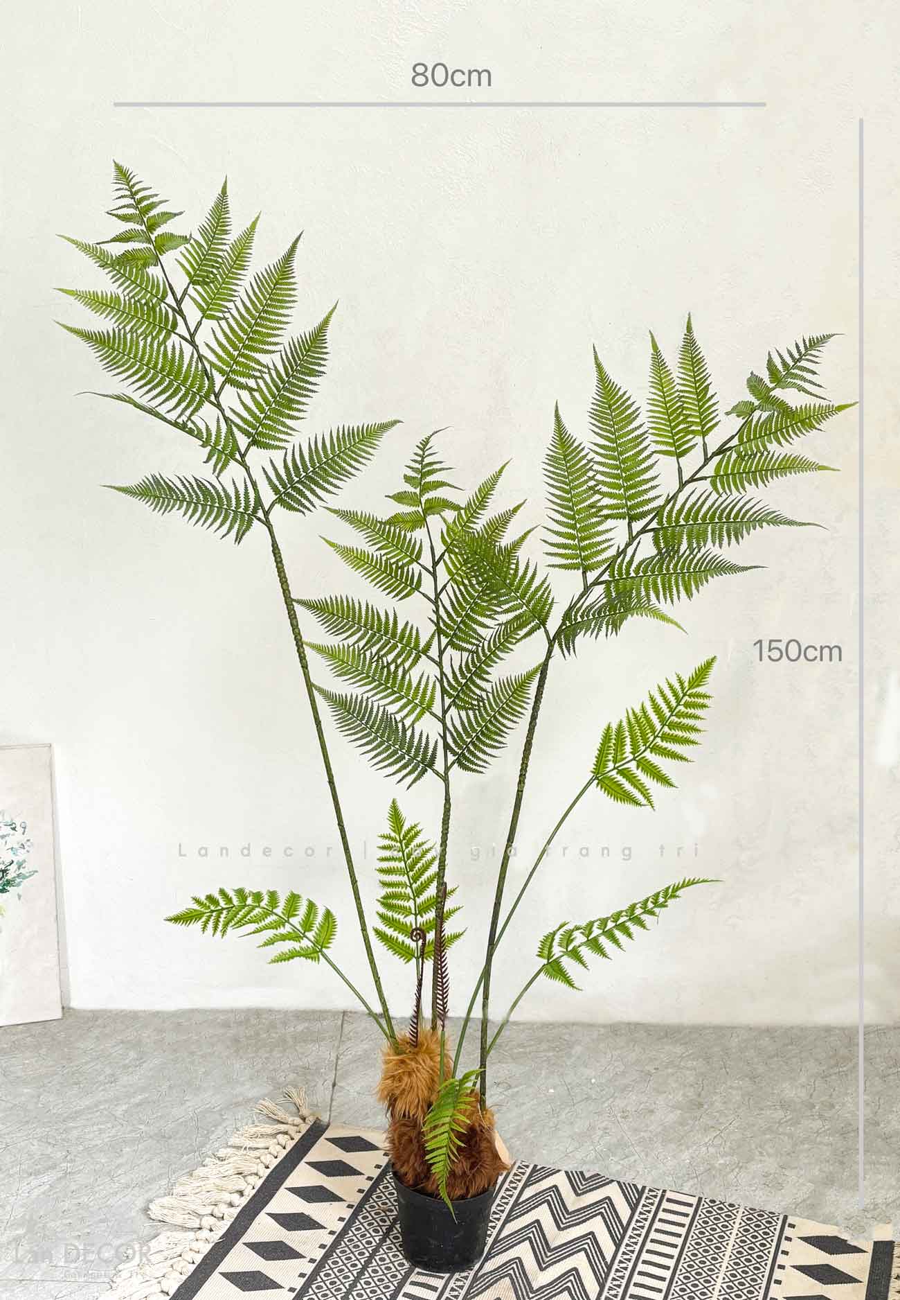 Dương Xỉ Decor- Dương Xỉ Culi Trang Trí Không Gian Đẹp (150cm)- CC1064