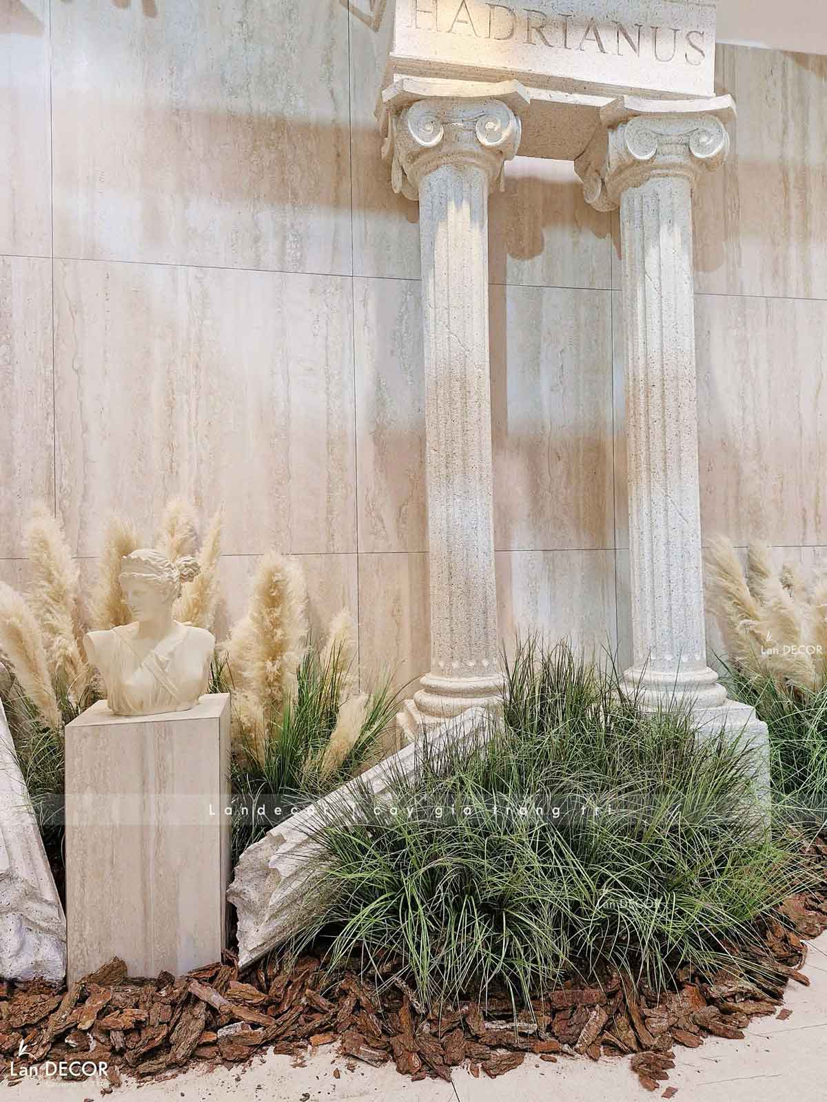 Thi Công Tiểu Cảnh Triển Lãm, Decor Concept Lau Khô Độc Đáo