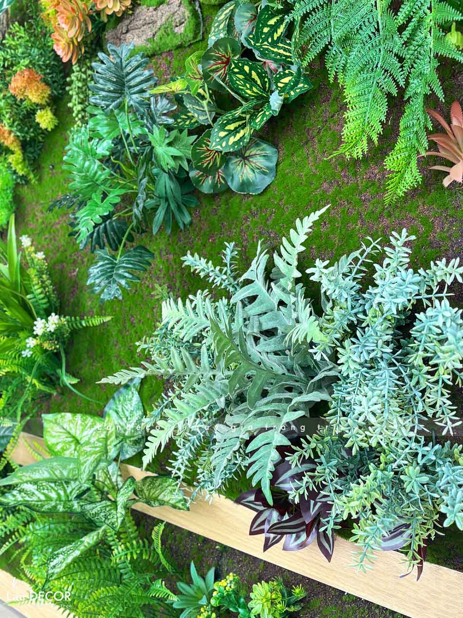 Thiết Kế, Thi Công Tường Cây Giả, Tường Rêu Giả, Bồn Cây Tiểu Cảnh Văn Phòng Tây Tựu