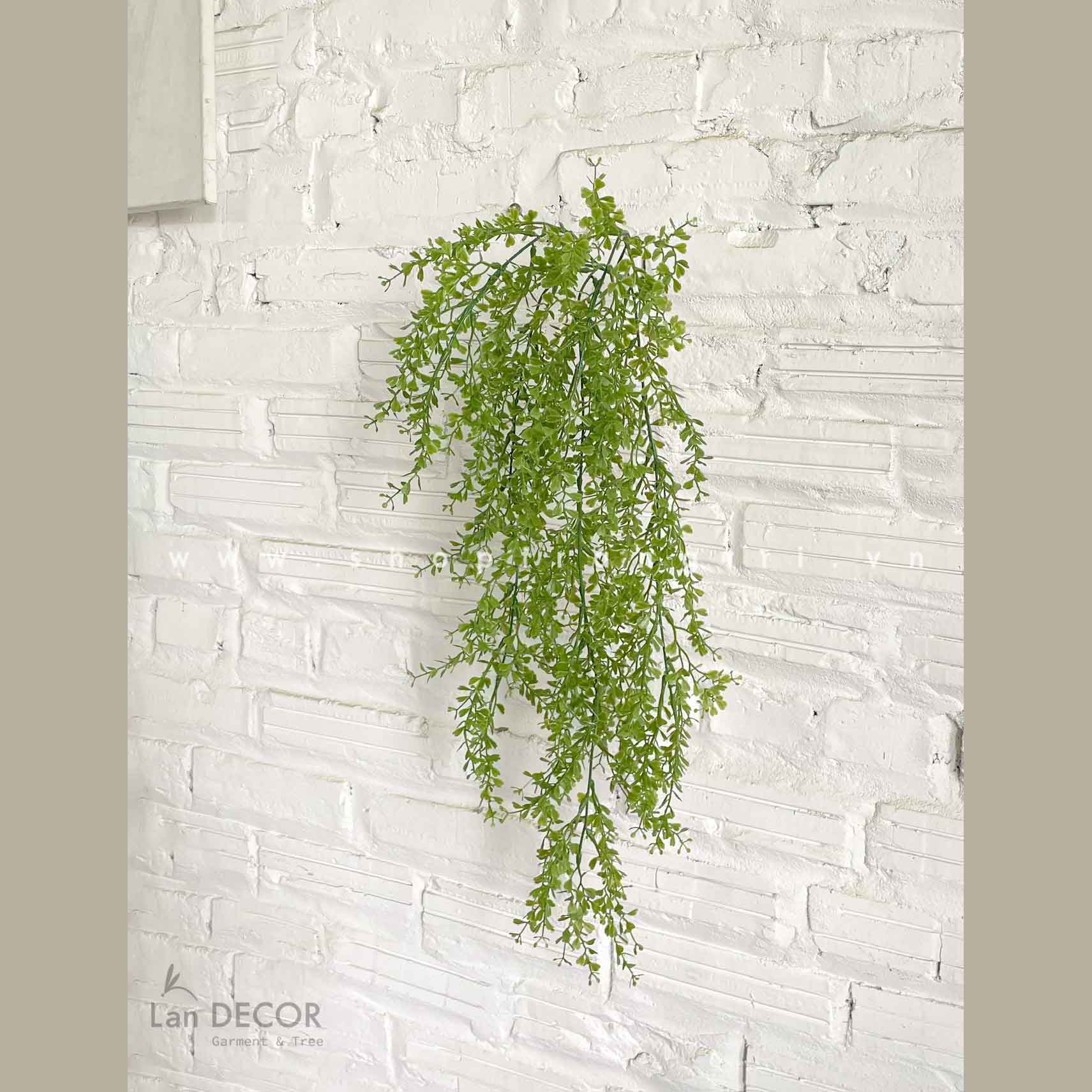 Cụm lá tim rủ trang trí LanDecor (80cm) - HC1098