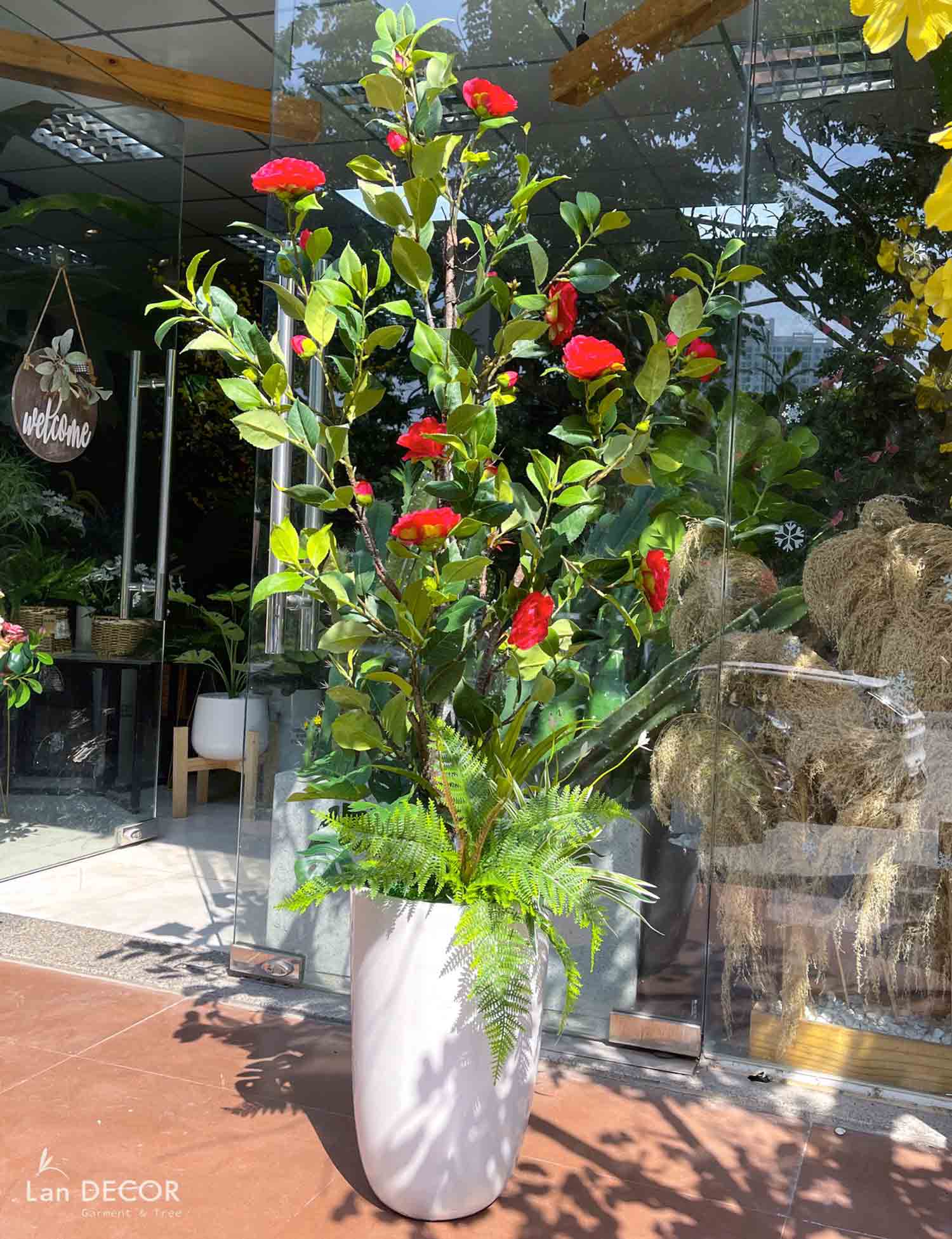 CÂY TRÀ ĐỎ DECOR NỘI THẤT NỔI BẬT- LC3011MIX