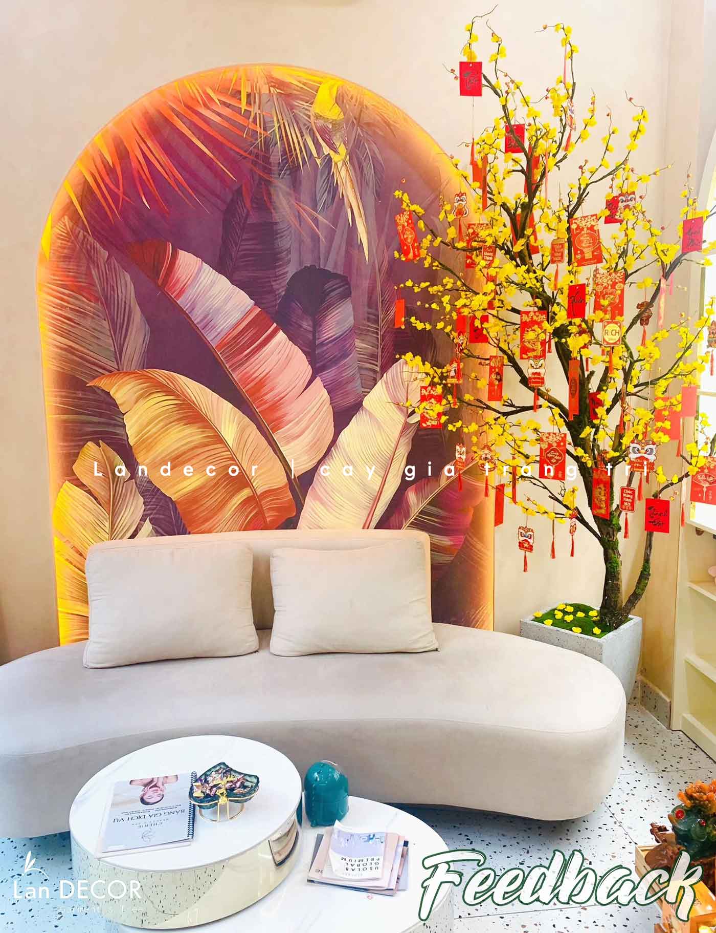 Cây mai vàng mùa xuân đẹp độc đáo Lan Decor (2,5m) - CC561