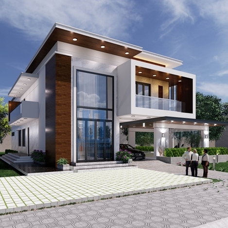 Thiết kế và xây nhà trọn gói biệt thự hiện đại có hồ bơi ở Đồng Nai