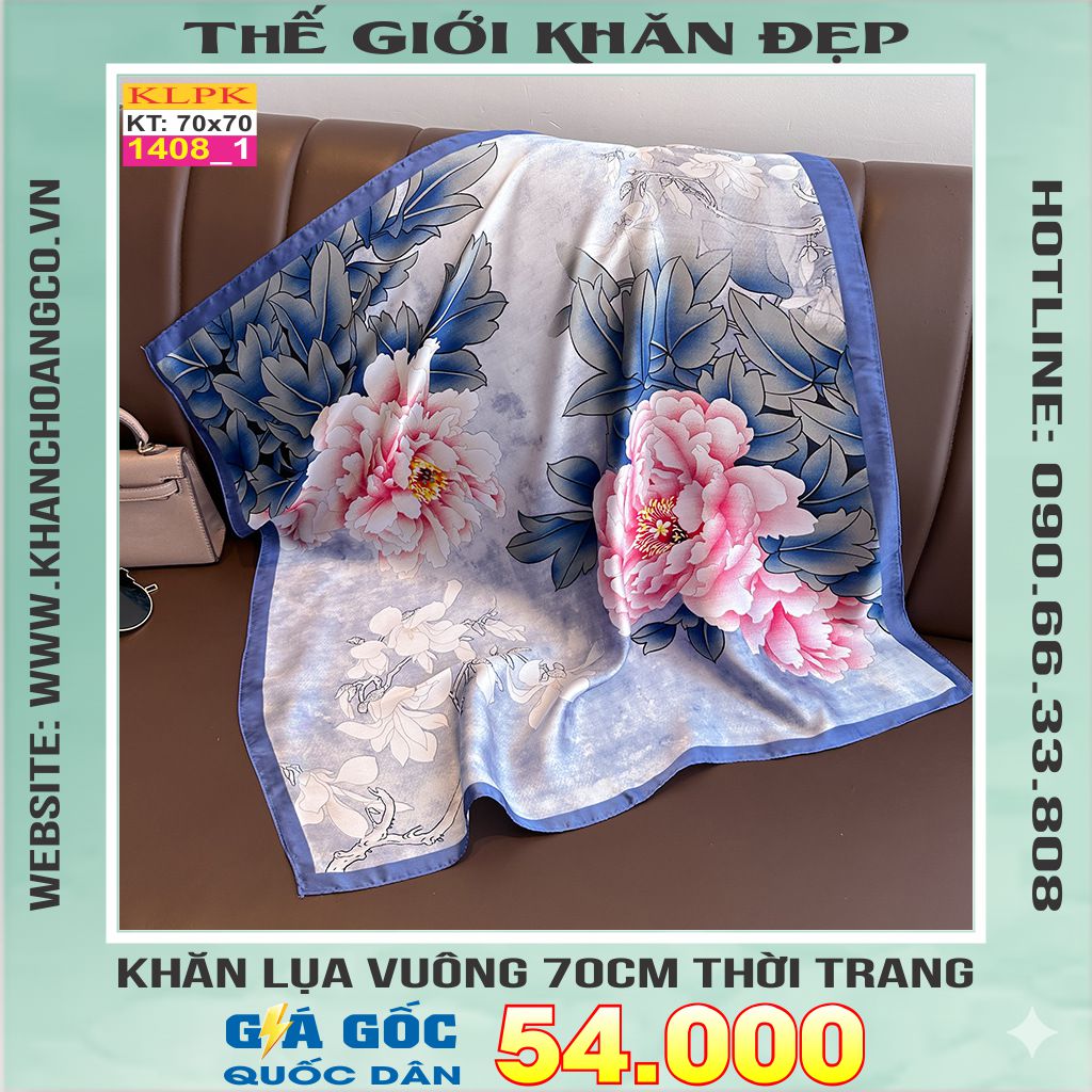 Khăn Phụ Kiện Lụa Vuông 70cm - Thế Giới Khăn Đẹp C1015_1