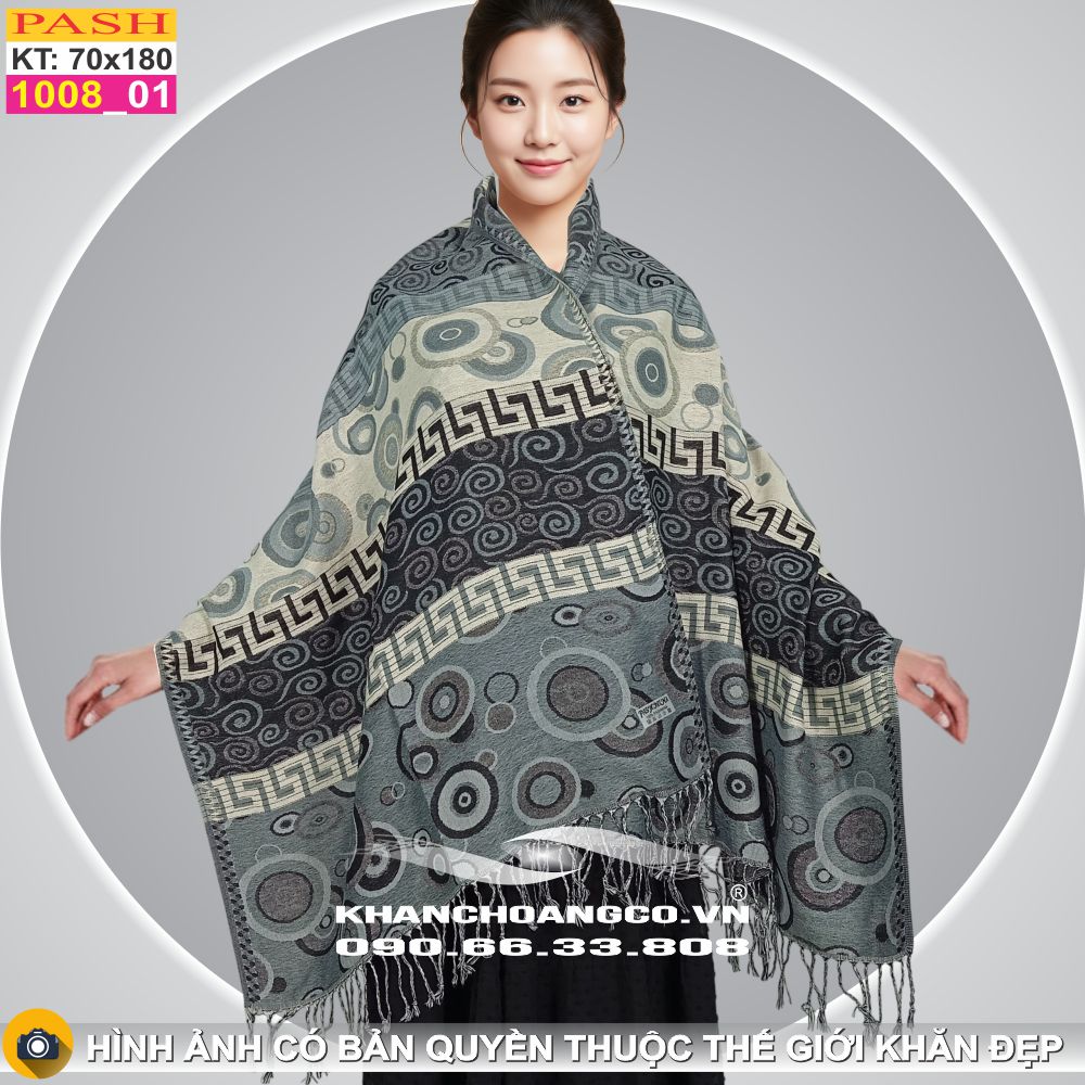 Khăn Choàng Cổ Pashmina Họa Tiết 1008_1