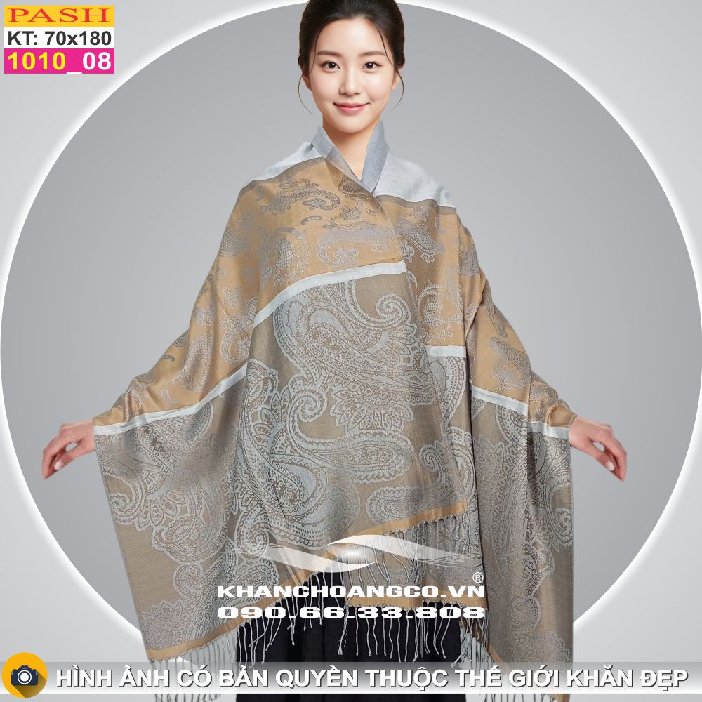 Khăn Choàng Cổ Pashmina Họa Tiết 1010_8