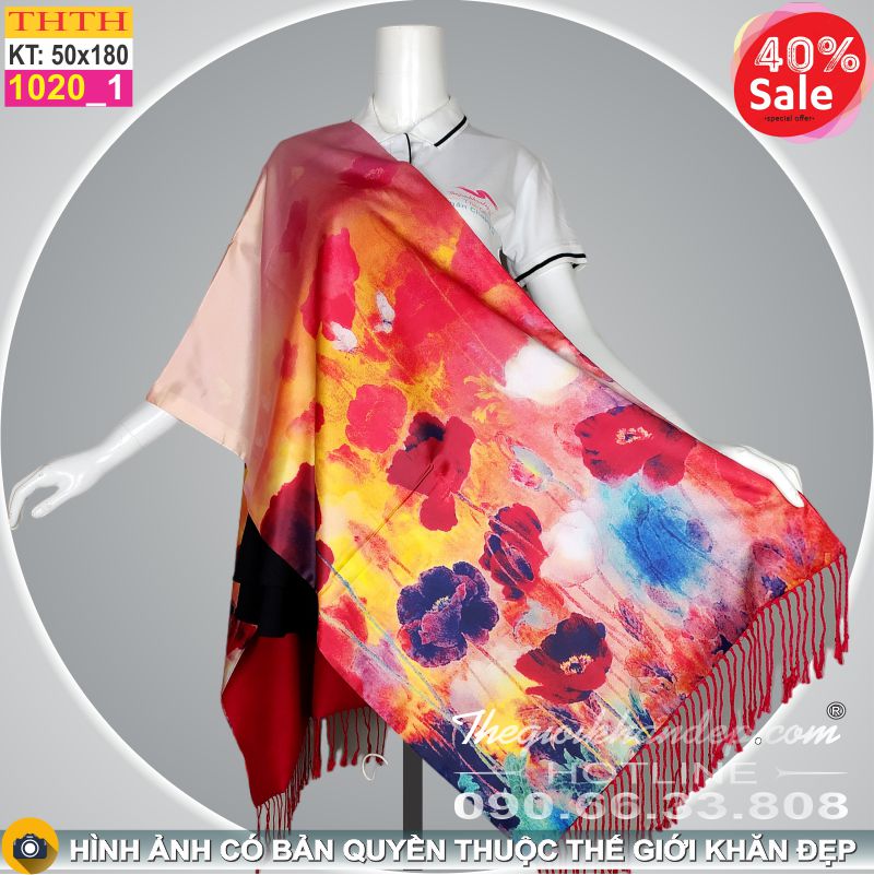 Khăn Choàng Tằm Hoa Cao Cấp THTH 1020_1