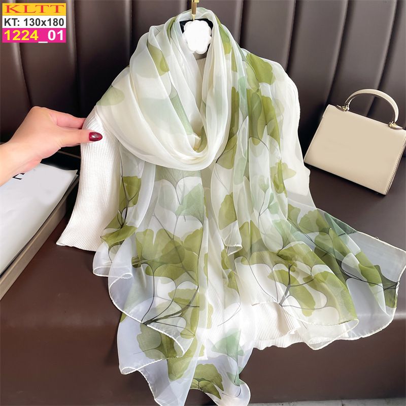 Khăn Lụa Tơ Tằm Thế Giới Khăn Đẹp cao cấp KLTT 224_01