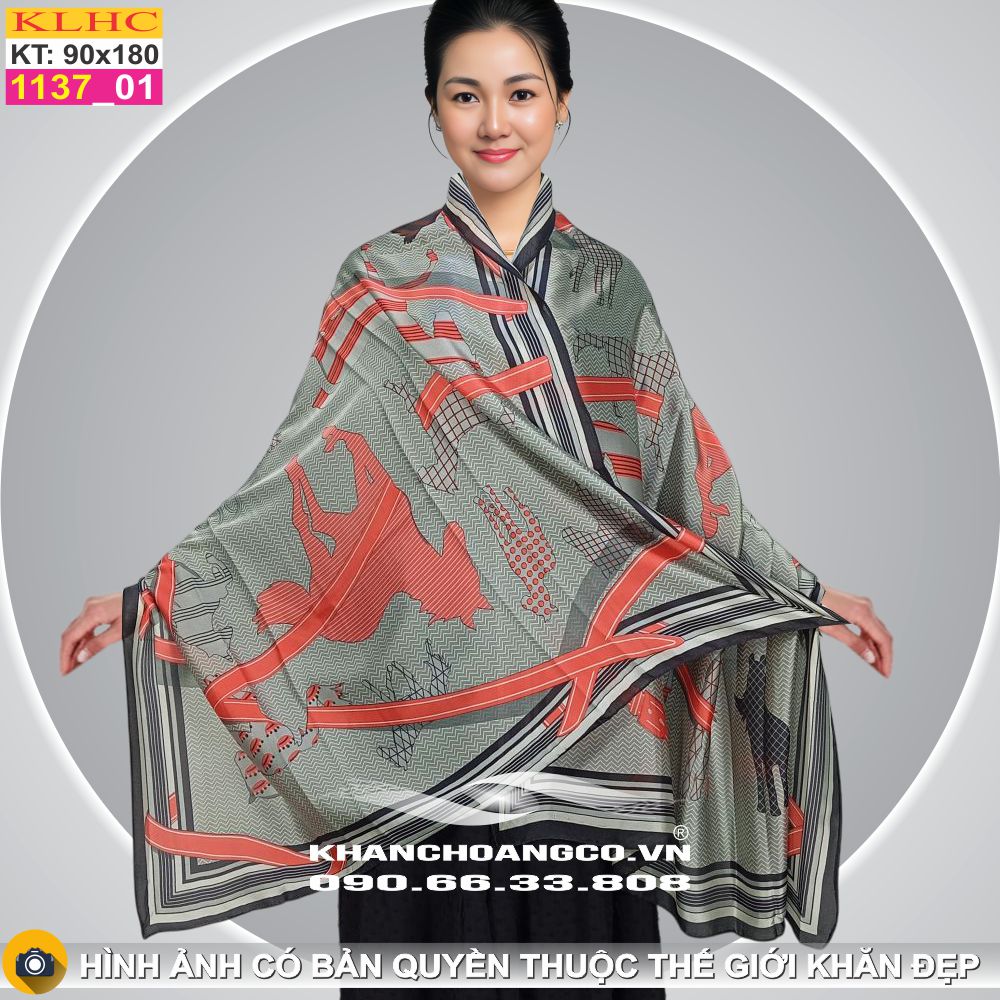 Khăn Choàng Cổ Lụa Thời Trang Thế Giới Khăn Đẹp KLHC 1009_1