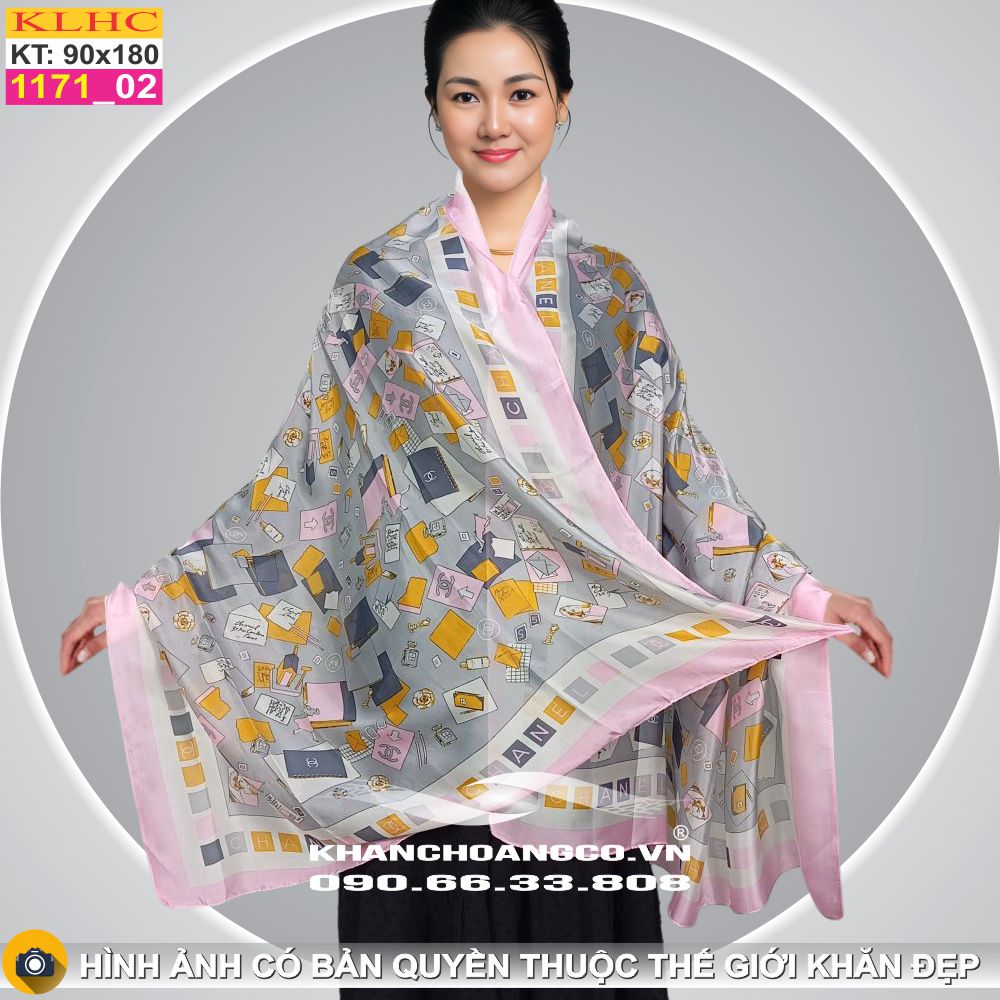 Khăn Choàng Cổ Lụa Thời Trang Thế Giới Khăn Đẹp KLHC 1088_2