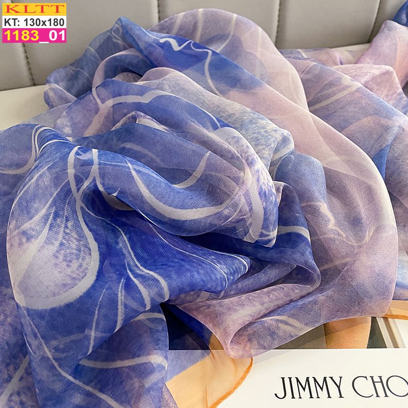 Khăn Lụa Tơ Tằm Thế Giới Khăn Đẹp cao cấp KLTT 18301