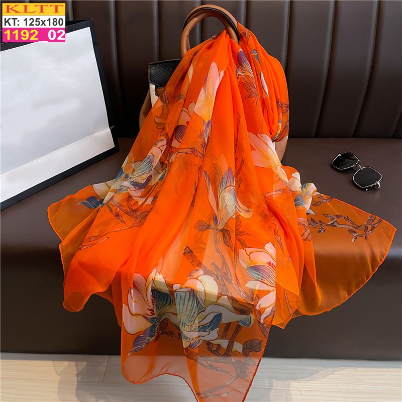 Khăn Lụa Tơ Tằm Thế Giới Khăn Đẹp cao cấp KLTT 19202