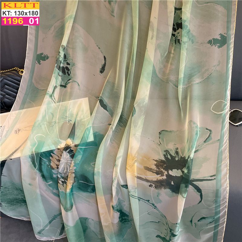 Khăn Lụa Tơ Tằm Thế Giới Khăn Đẹp cao cấp KLTT 19601